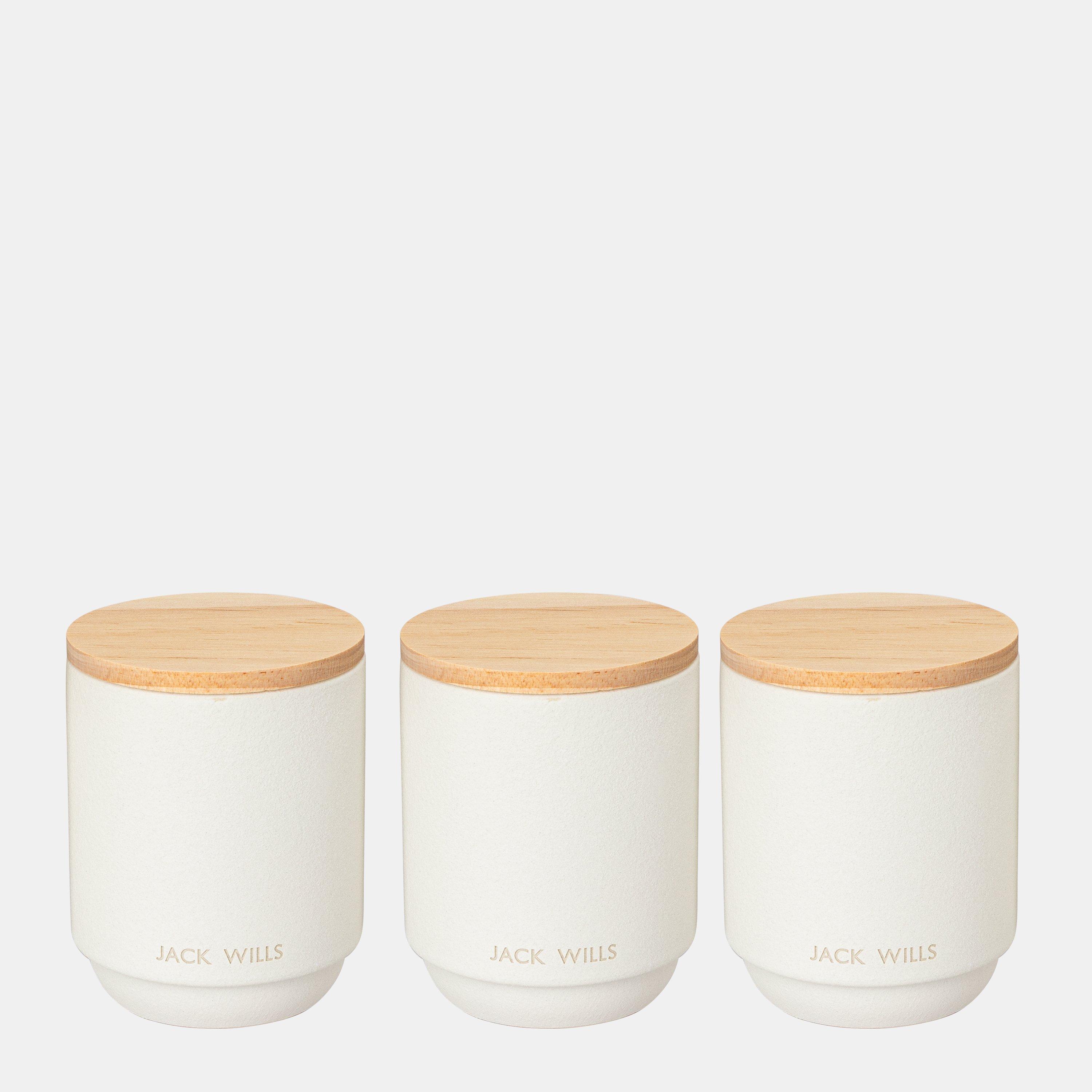 Jack Wills  3X85g Soy Candle - Cream