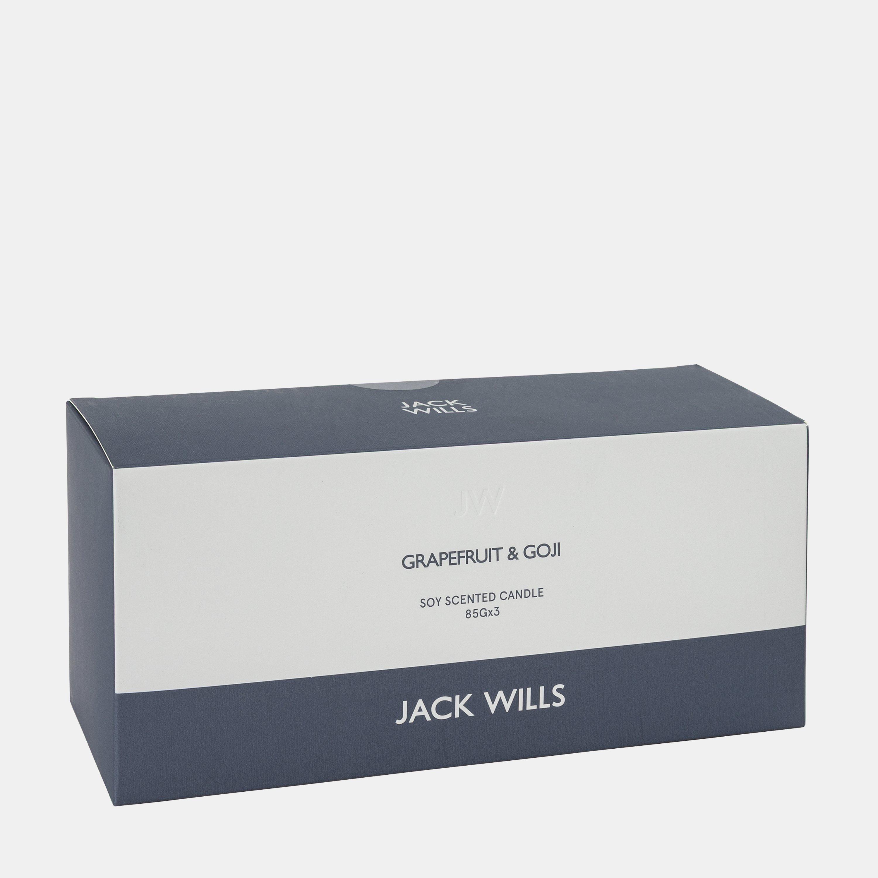 Cream - Jack Wills - 3x85g Soy Candle - 3