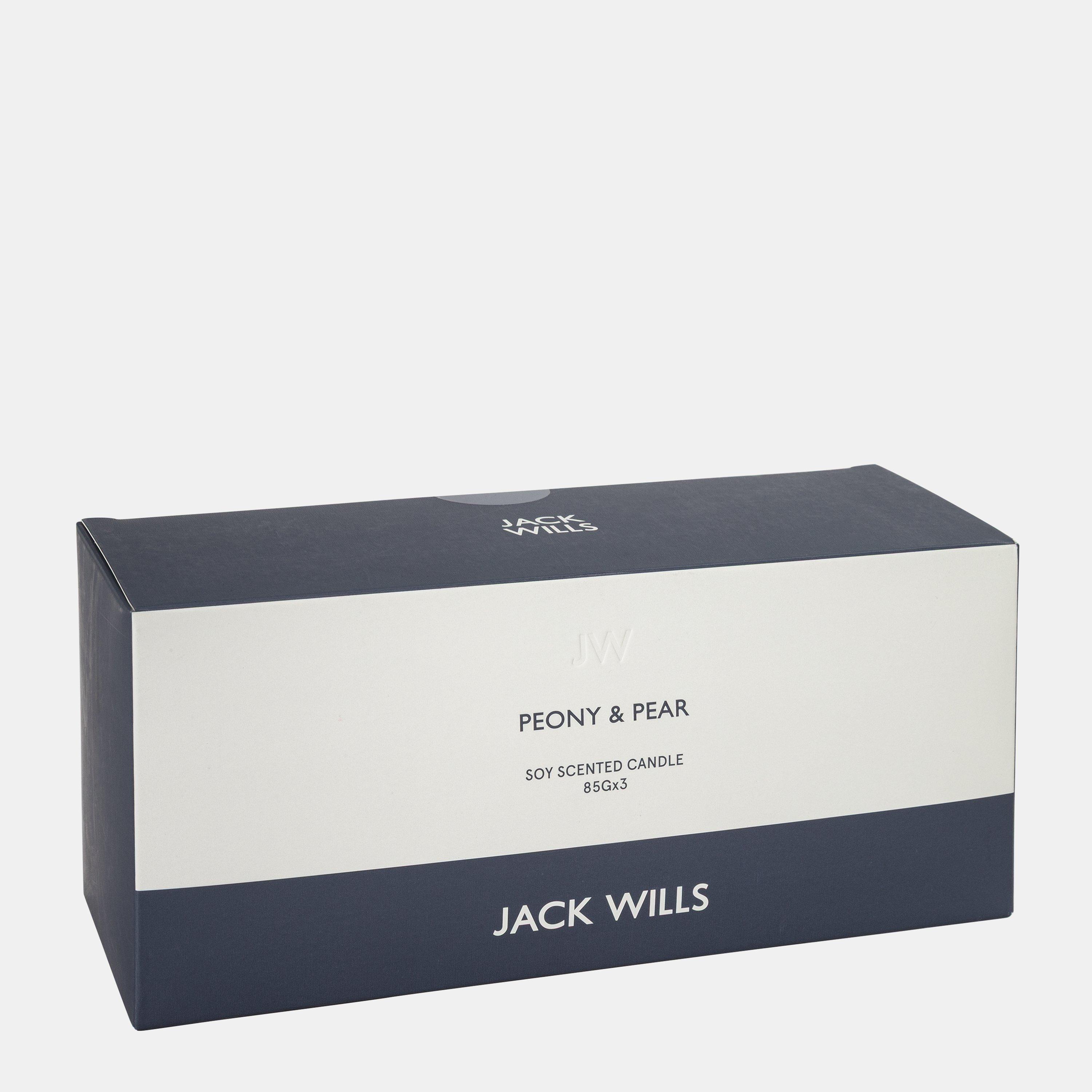 Grey - Jack Wills - 3x85g Soy Candle - 3