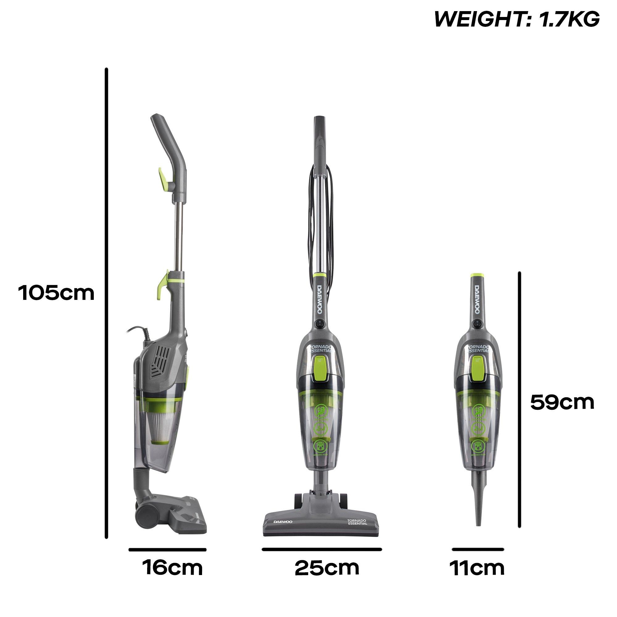 Grey - Daewoo Electricals - High-Capacity Multi-Attachment Vacuum - 7