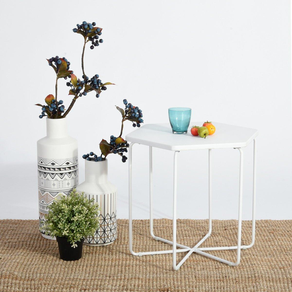 White - FurnitureR - COLM 46cm End Table - 2