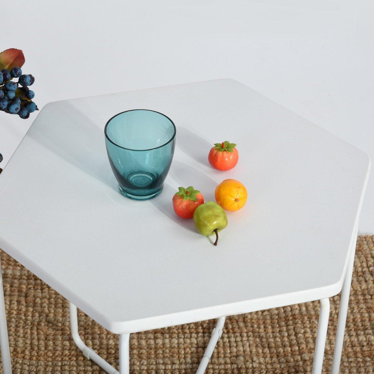 White - FurnitureR - COLM 46cm End Table - 6