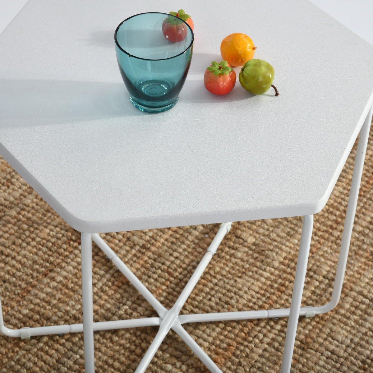 White - FurnitureR - COLM 46cm End Table - 7