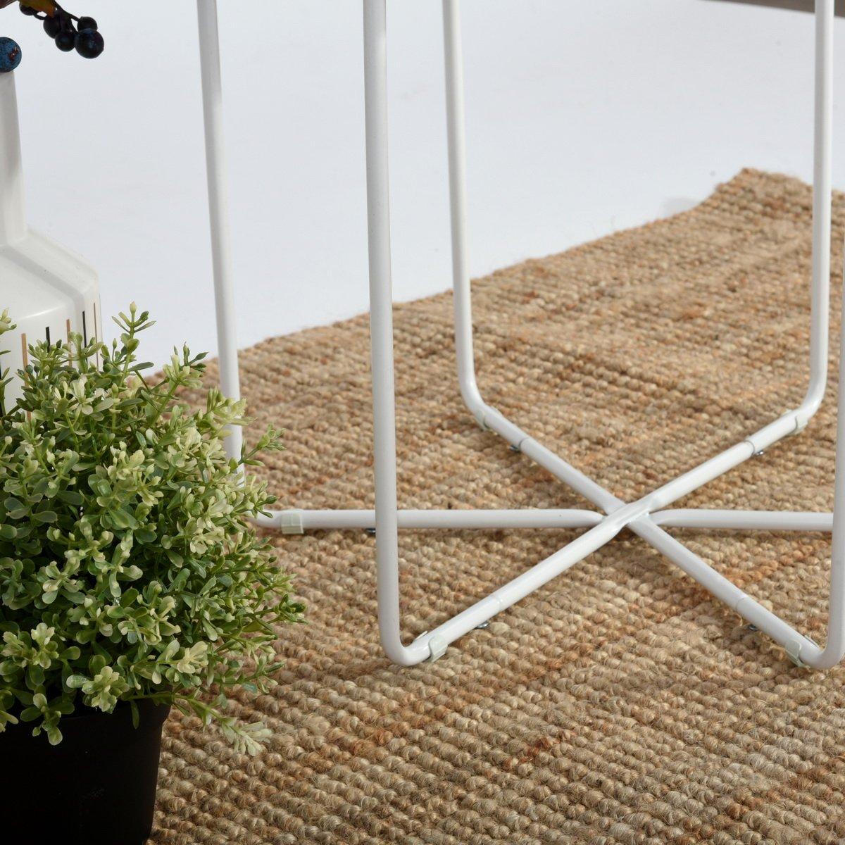 White - FurnitureR - COLM 46cm End Table - 8