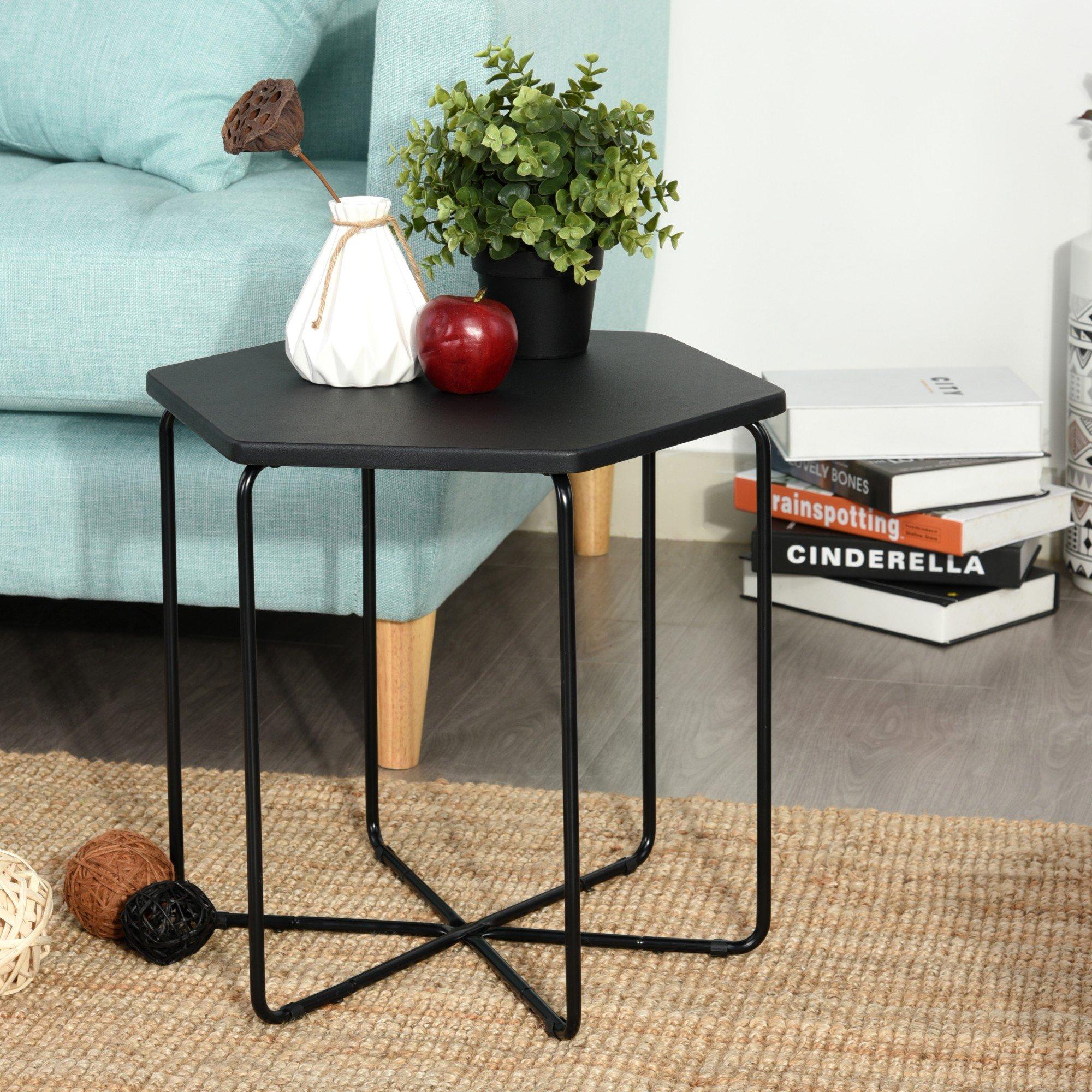 Black - FurnitureR - COLM 46cm End Table - 1