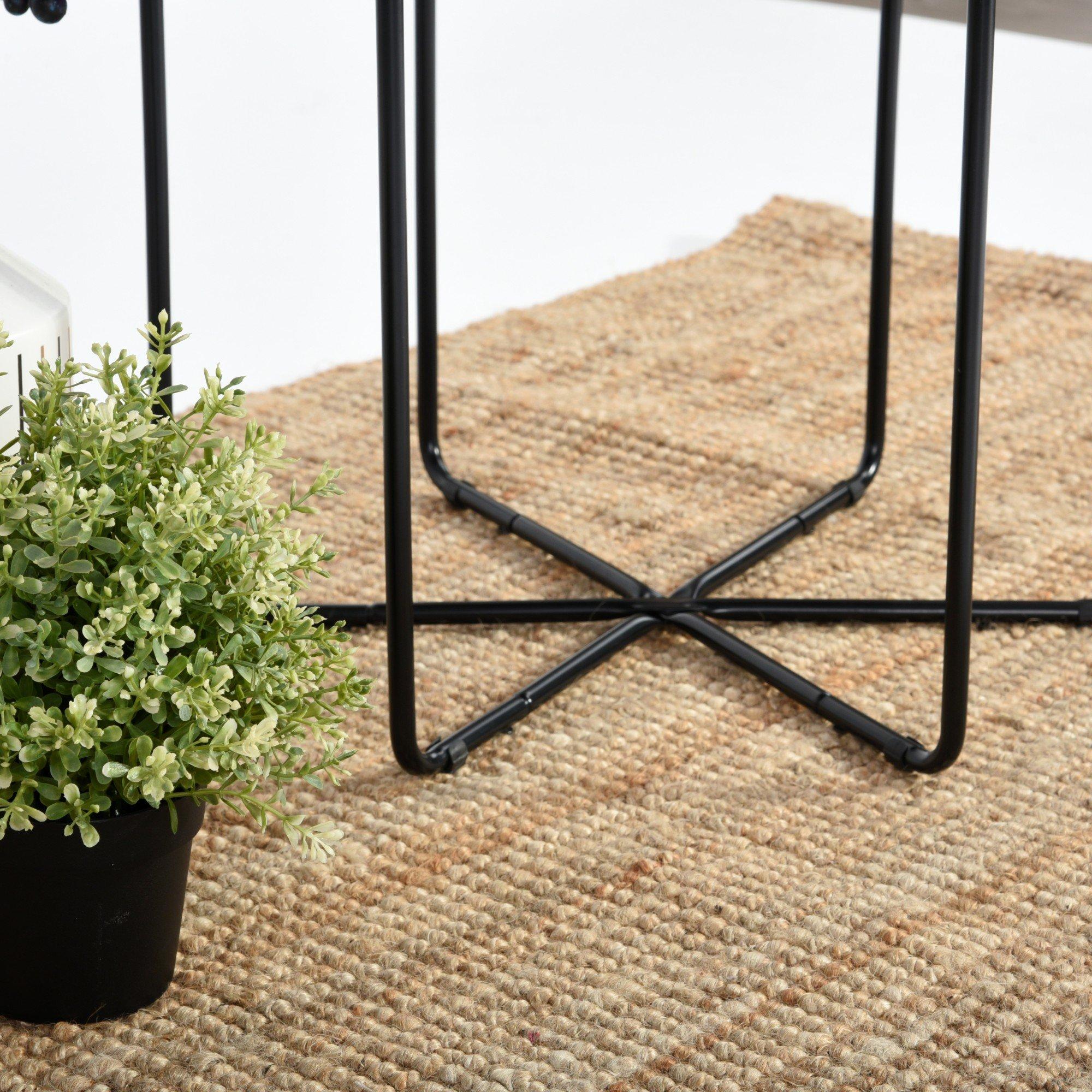 Black - FurnitureR - COLM 46cm End Table - 5