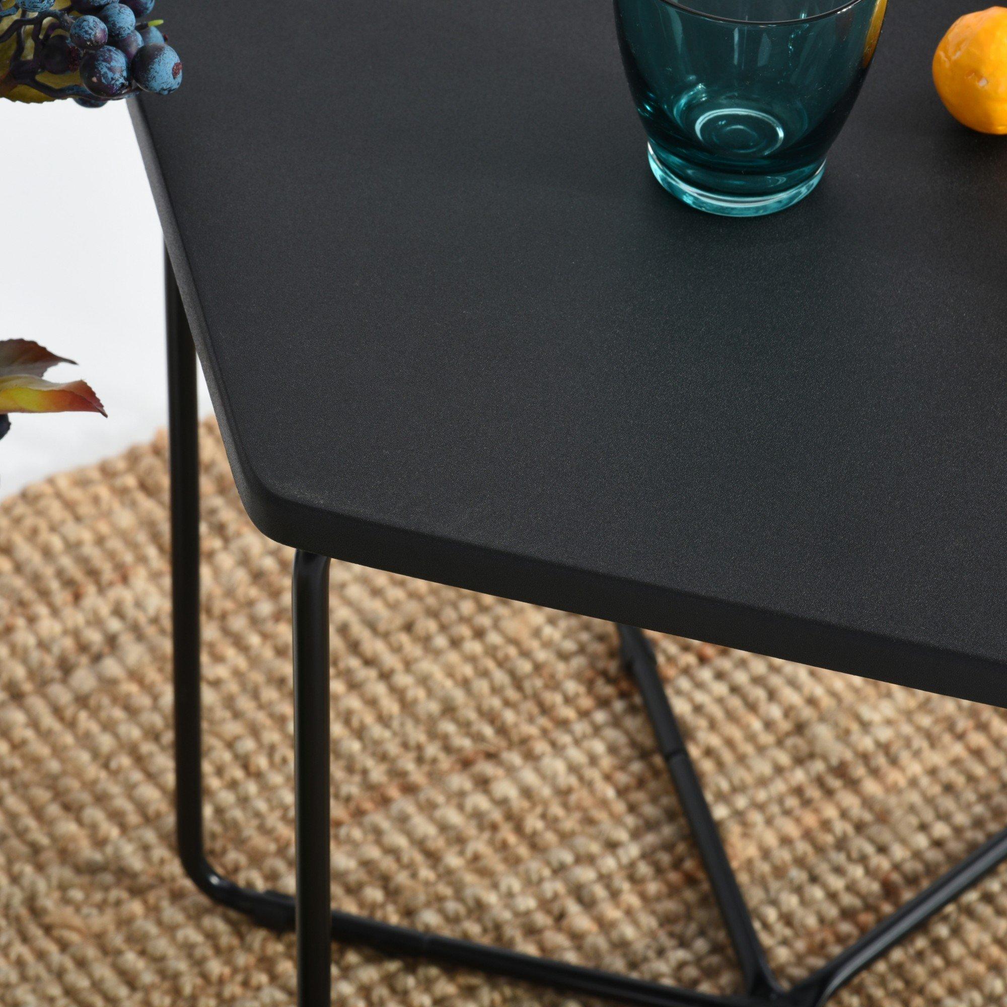 Black - FurnitureR - COLM 46cm End Table - 6