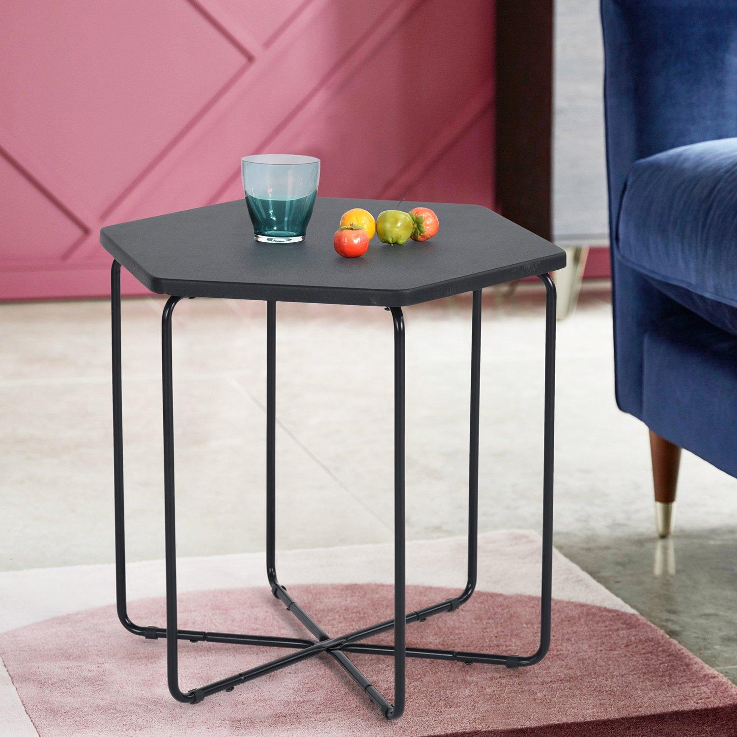 Black - FurnitureR - COLM 46cm End Table - 8