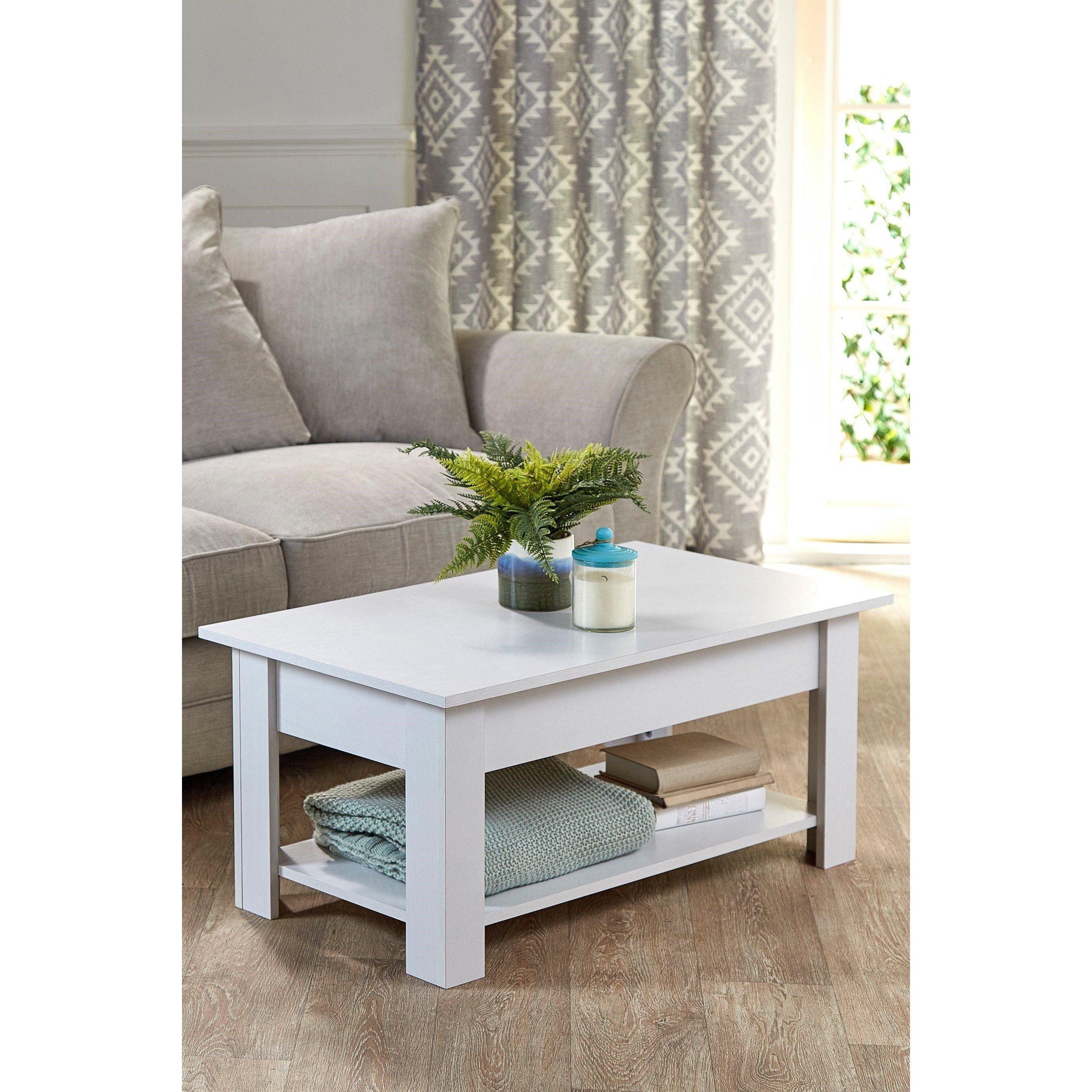 White - Homelife - Lifting Traditional Coffee Table - 1