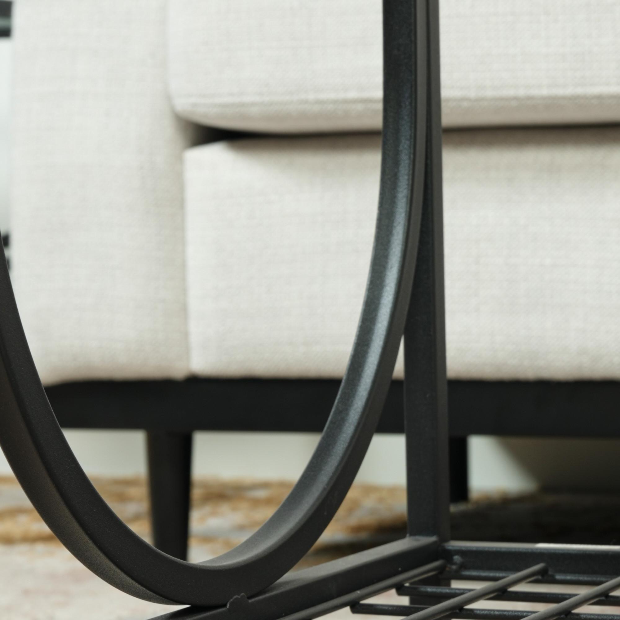 Black - FurnitureR - JANKIN Black Coffee Table with 2 shelves - 6