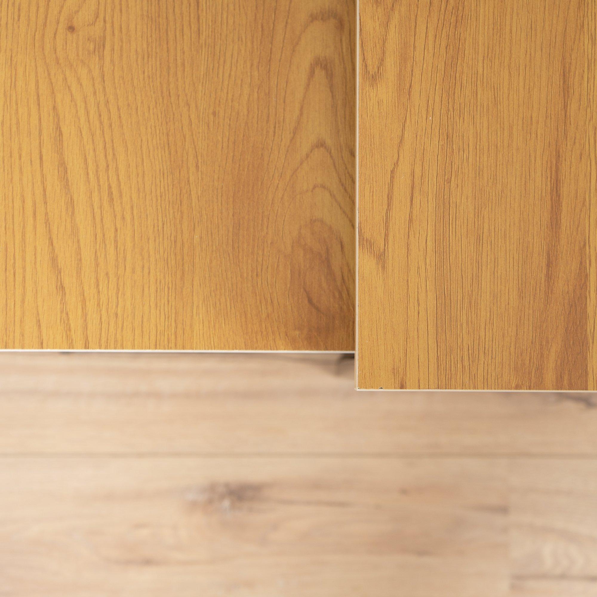 80cm - REPLOOD - RICKY Black and Wooden Coffee Table Set of 3 - 6