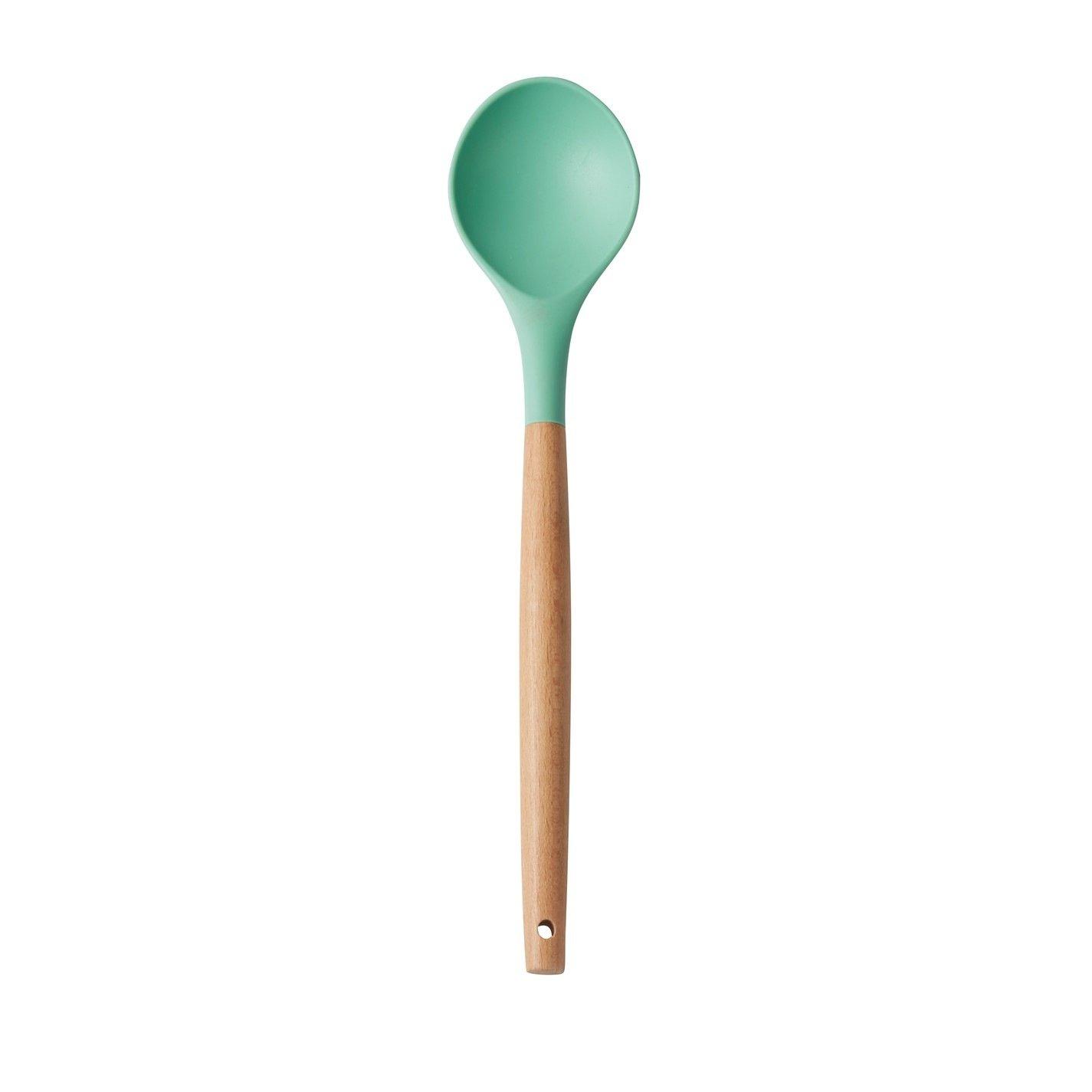Green - Homelife - Set of 6 Silicone and Wood Utensils - 2