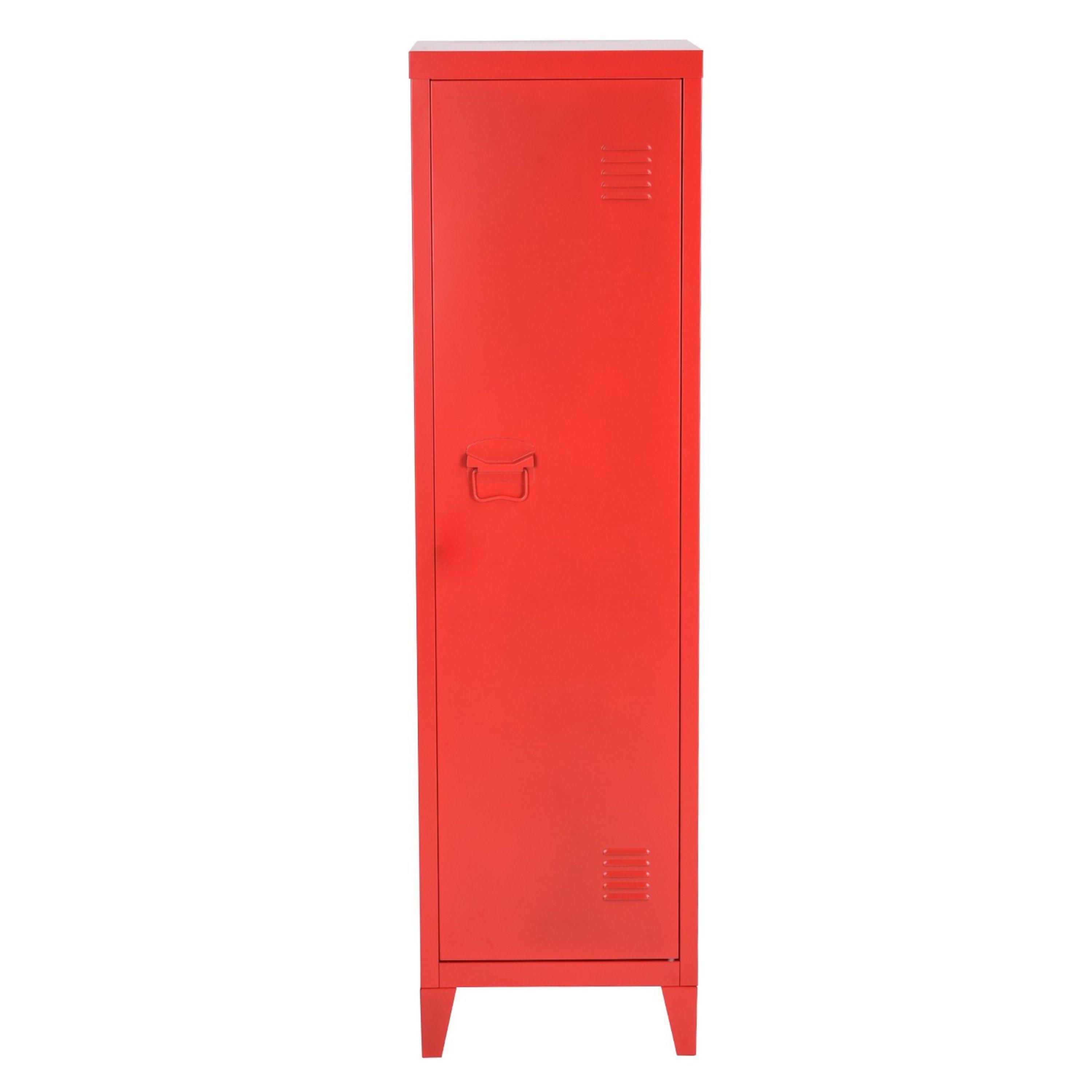 Red - FurnitureR - Metal Locker Cabinet - 5