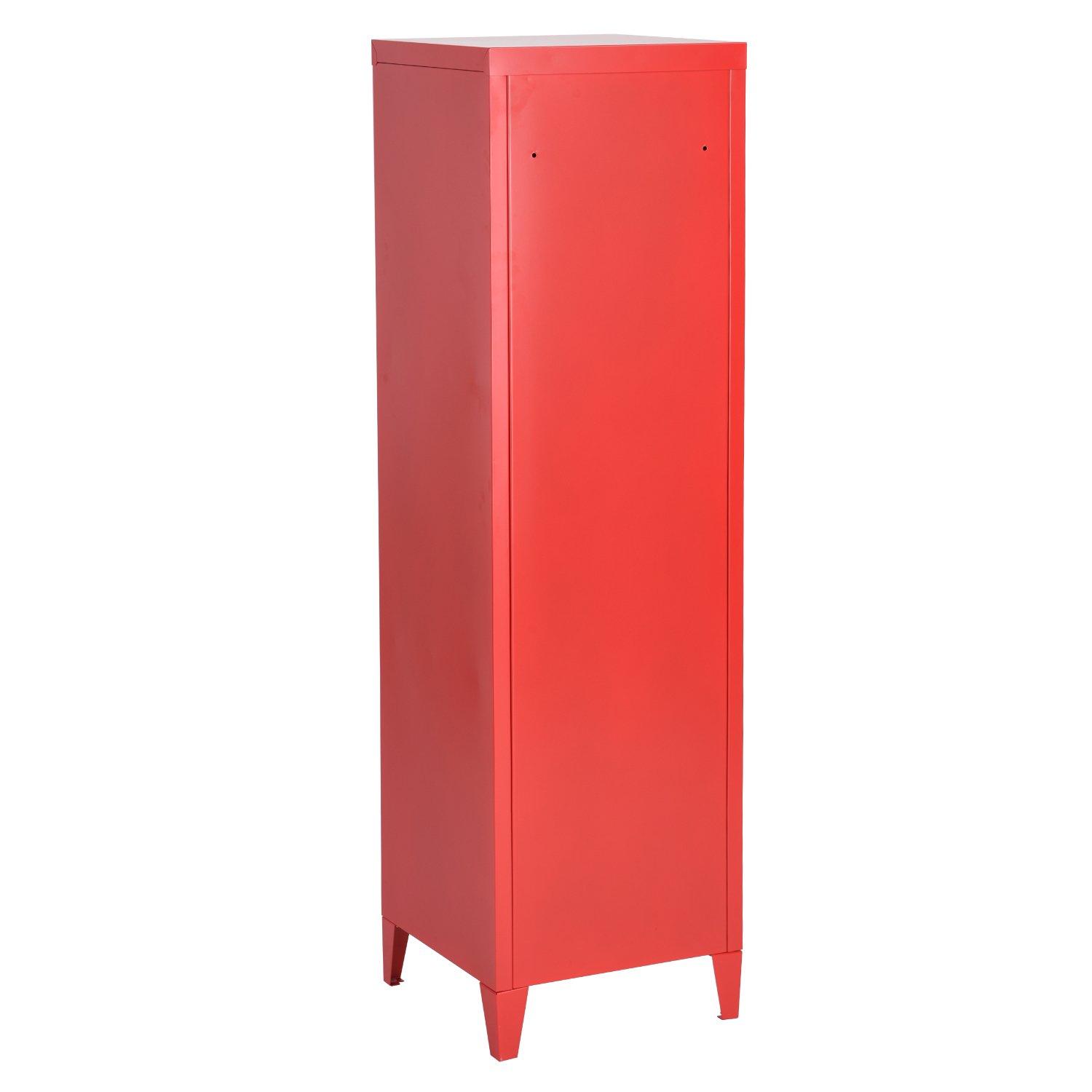 Red - FurnitureR - Metal Locker Cabinet - 6