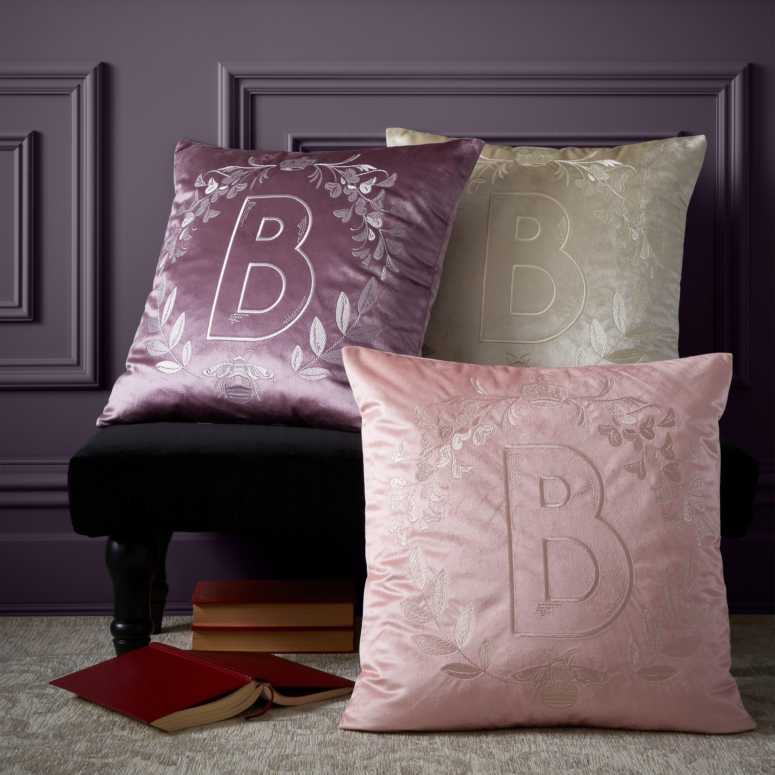 Lilac - Bridgerton by CL - Crown Filled Cushion - 4
