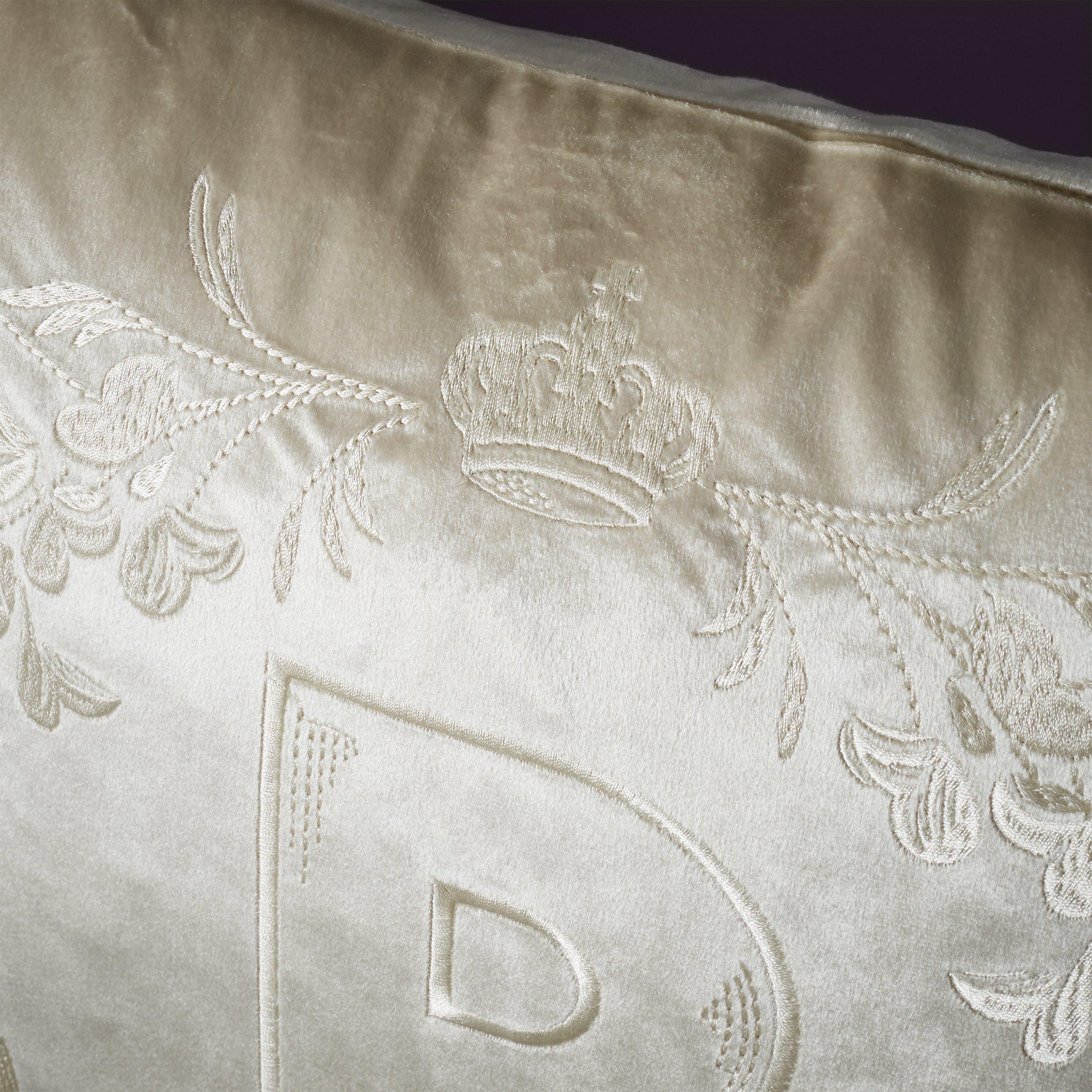 Natural - Bridgerton by CL - Crown Filled Cushion - 3