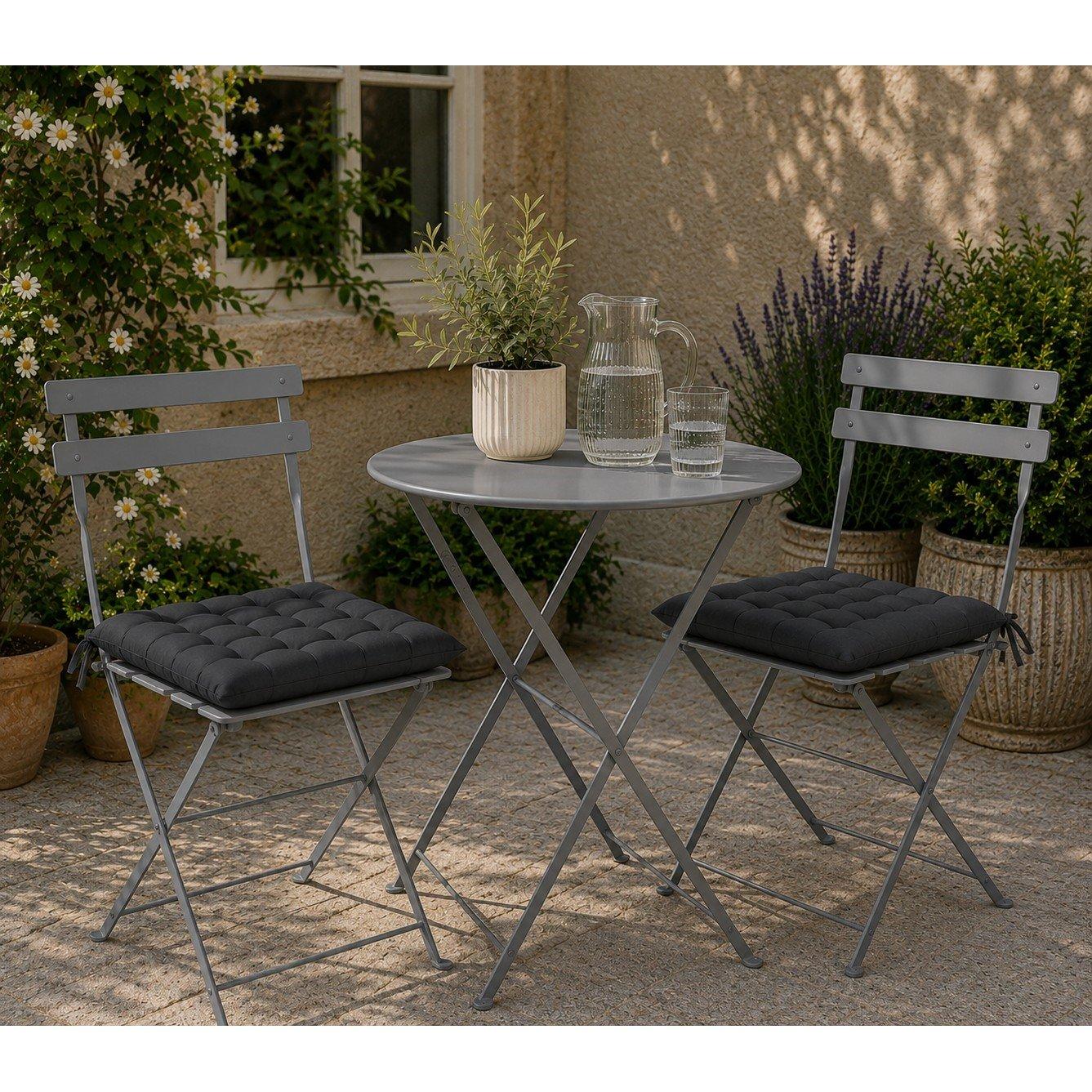 Grey - Arti Casa - ARTICASA Garden Chair Cushion - 3