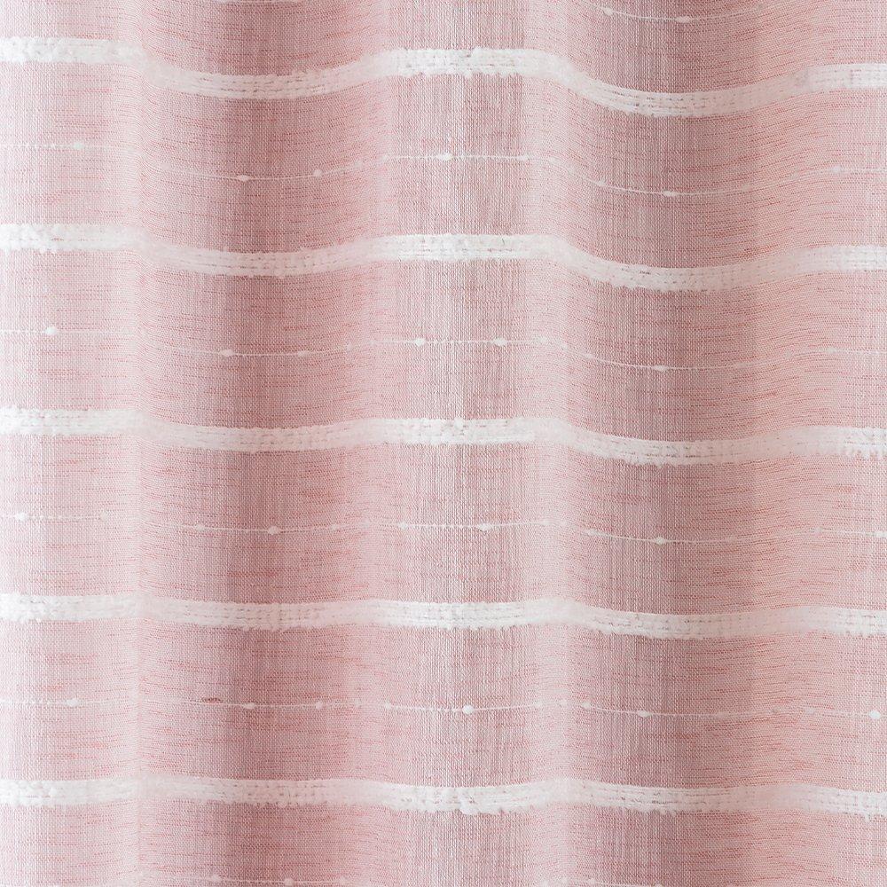 Antigua LBlush - Tyrone Textiles - Chenille Stripe Linen Look Panel - 3