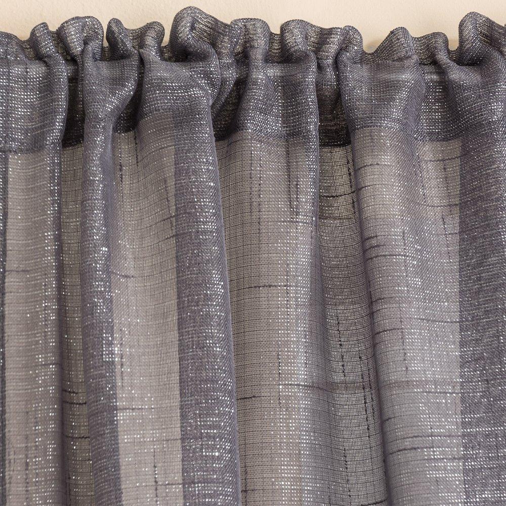 Grey - Tyrone Textiles - Casablanca Sheer Panel - 2