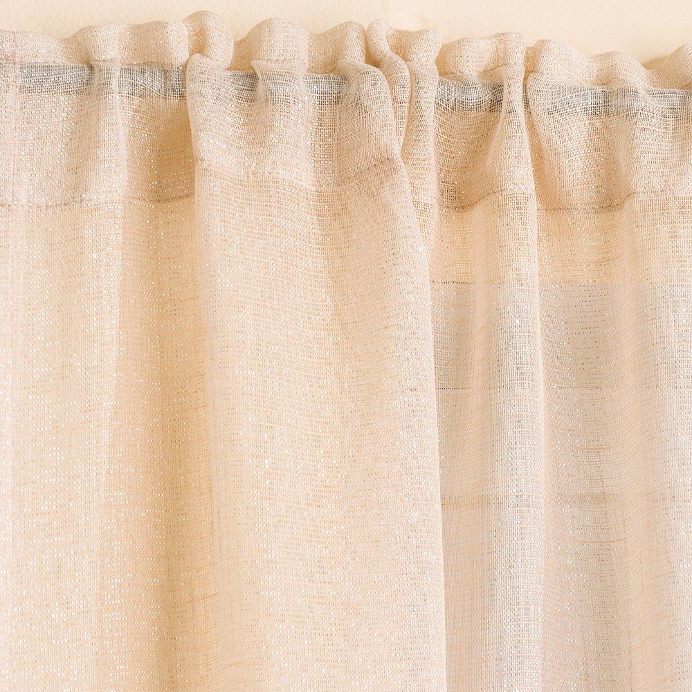 Cream - Tyrone Textiles - Casablanca Sheer Panel - 2