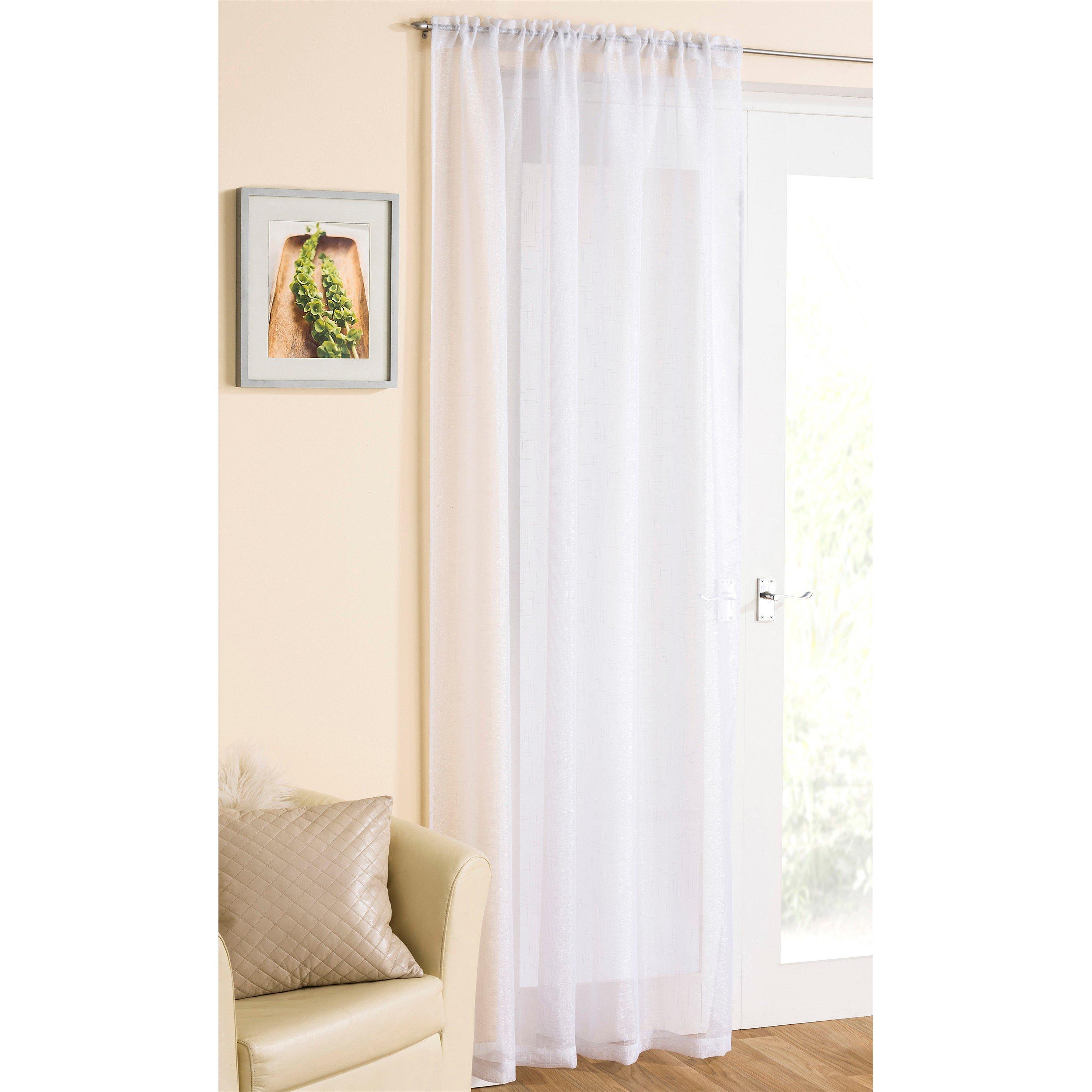 Tyrone Textiles  Casablanca Sheer Panel - White - 138x137cm