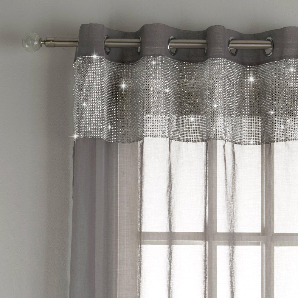 Tiffany PnlGry - Tyrone Textiles - Tiffany Voile Panel - 2