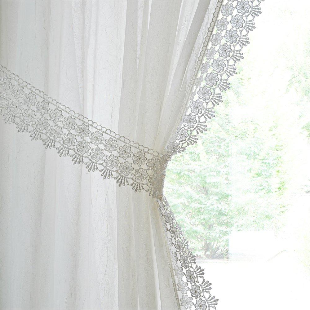 White - Tyrone Textiles - Windsor Voile Panel - 3
