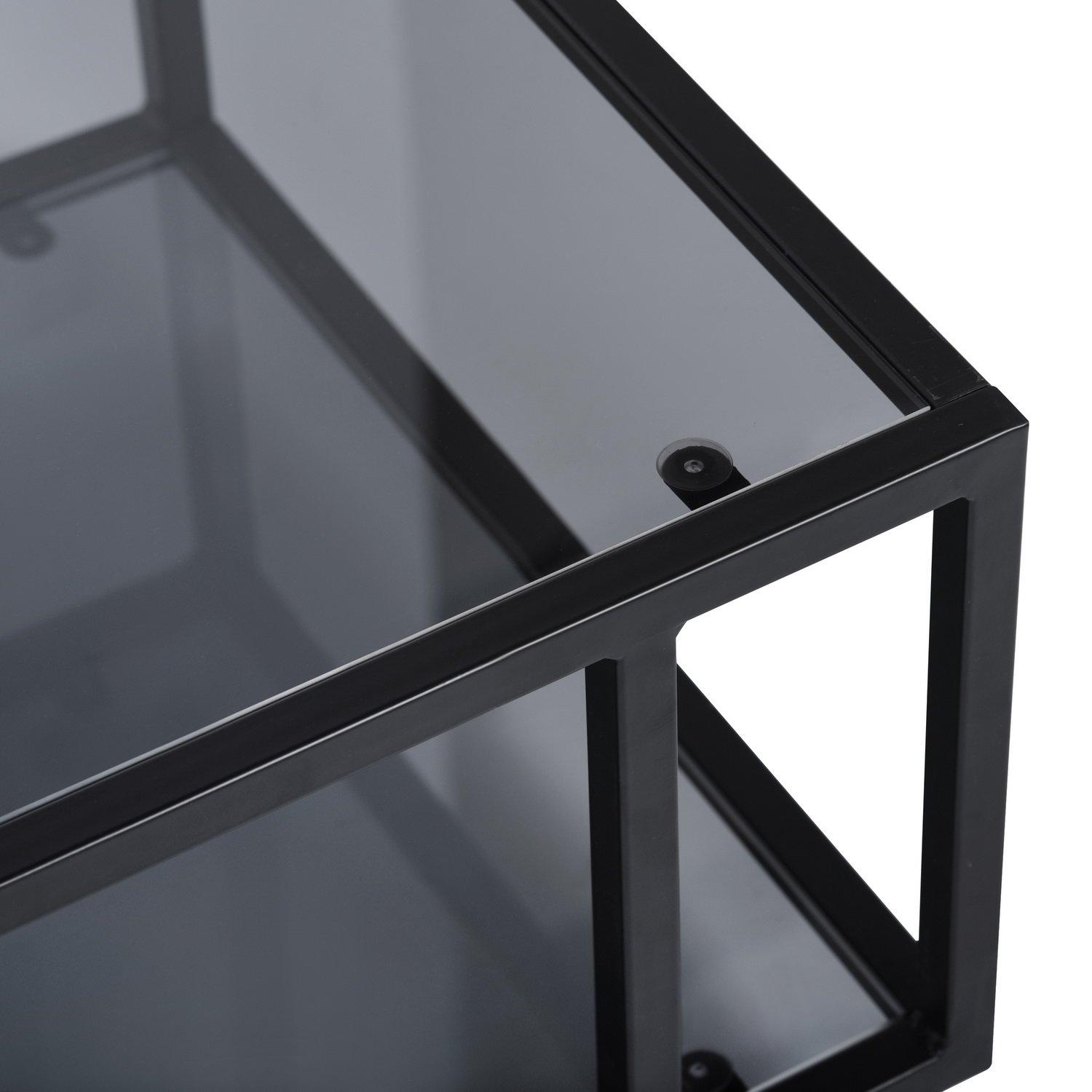Black - FurnitureR - Coffee Table - 5