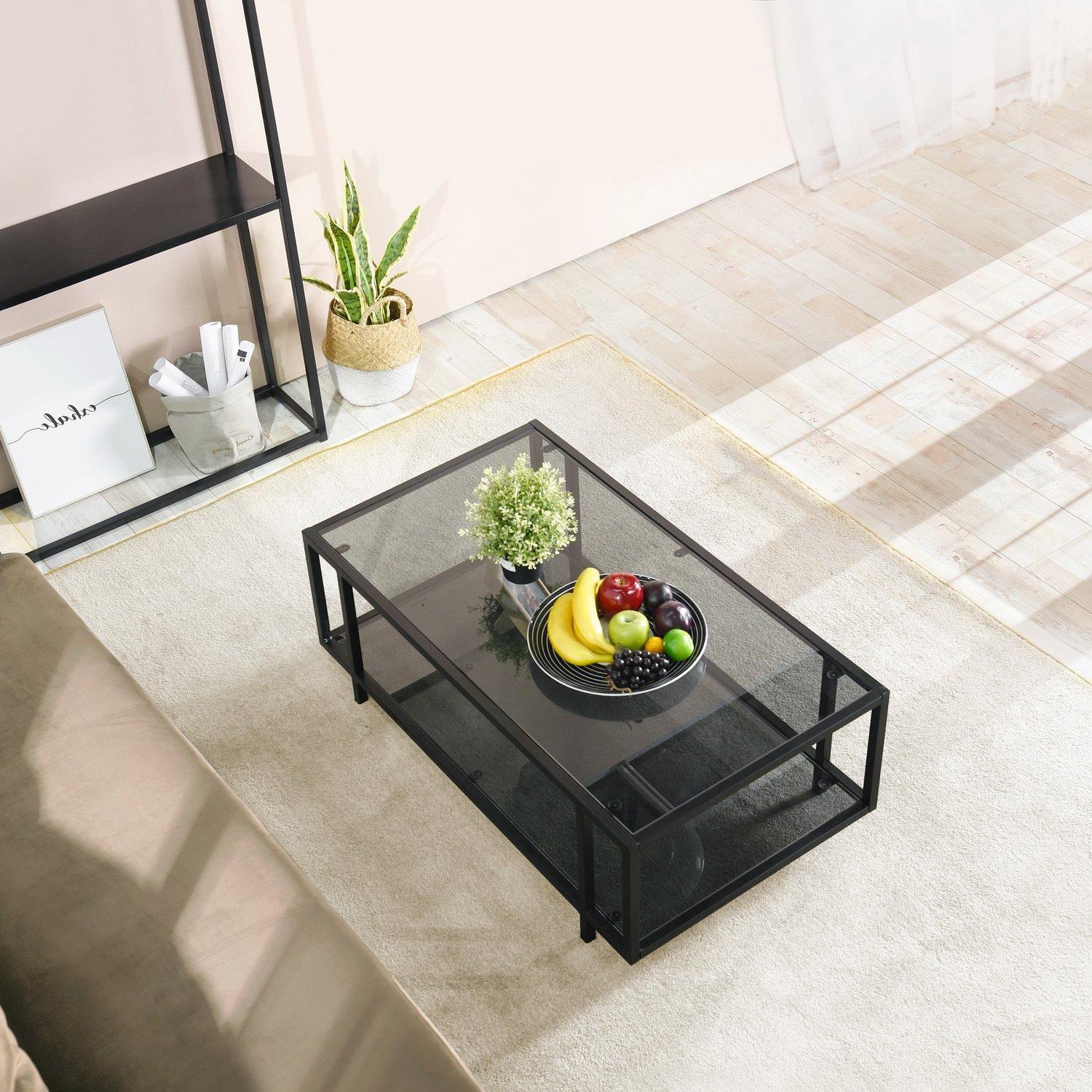Black - FurnitureR - Coffee Table - 6