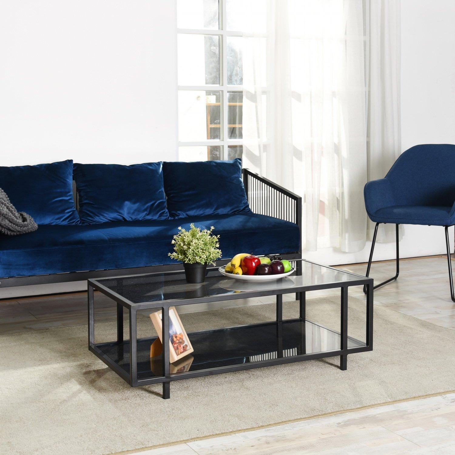 Black - FurnitureR - Coffee Table - 7