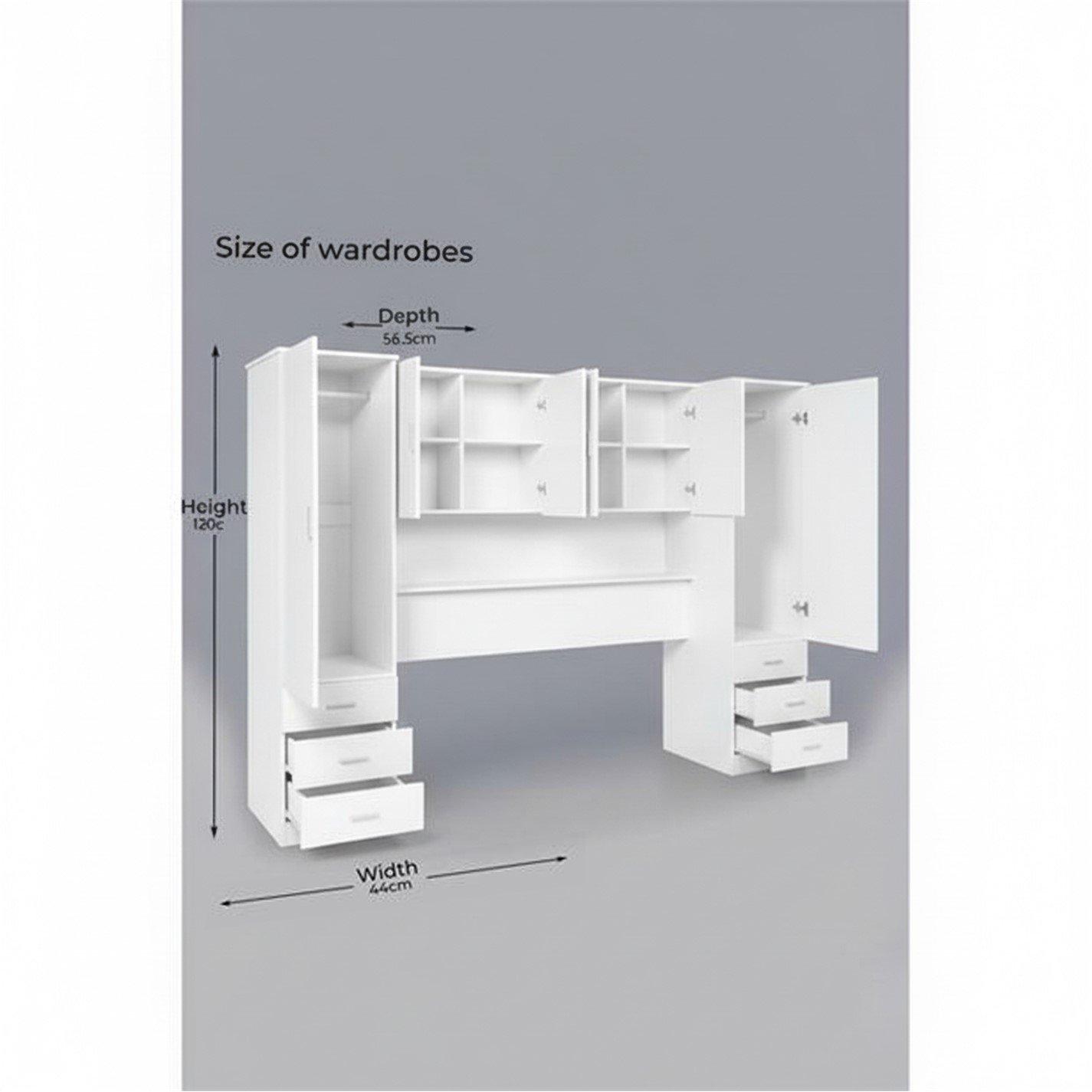 Bijela - Homelife - JW Carlton Overbed Storage - 4
