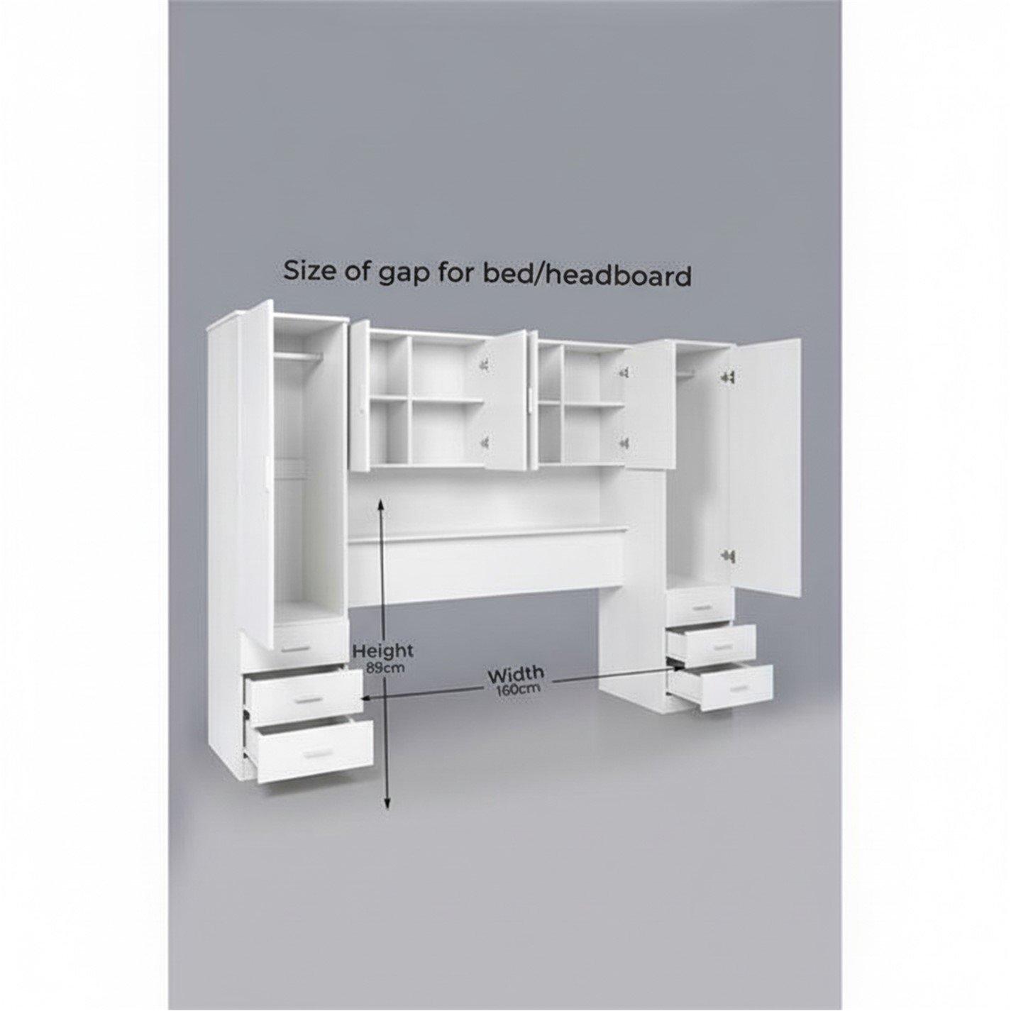Bijela - Homelife - JW Carlton Overbed Storage - 7