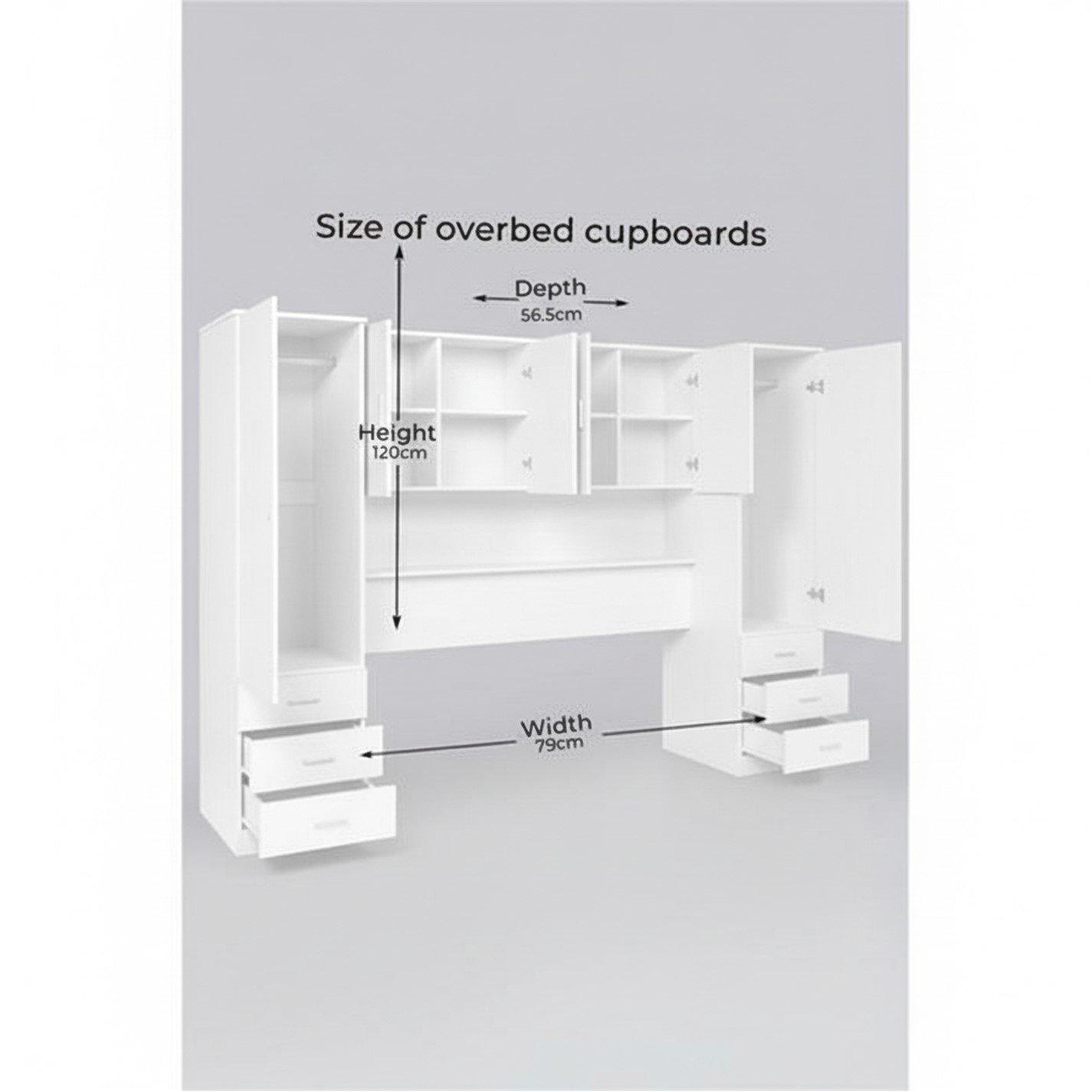 Bijela - Homelife - JW Carlton Overbed Storage - 8