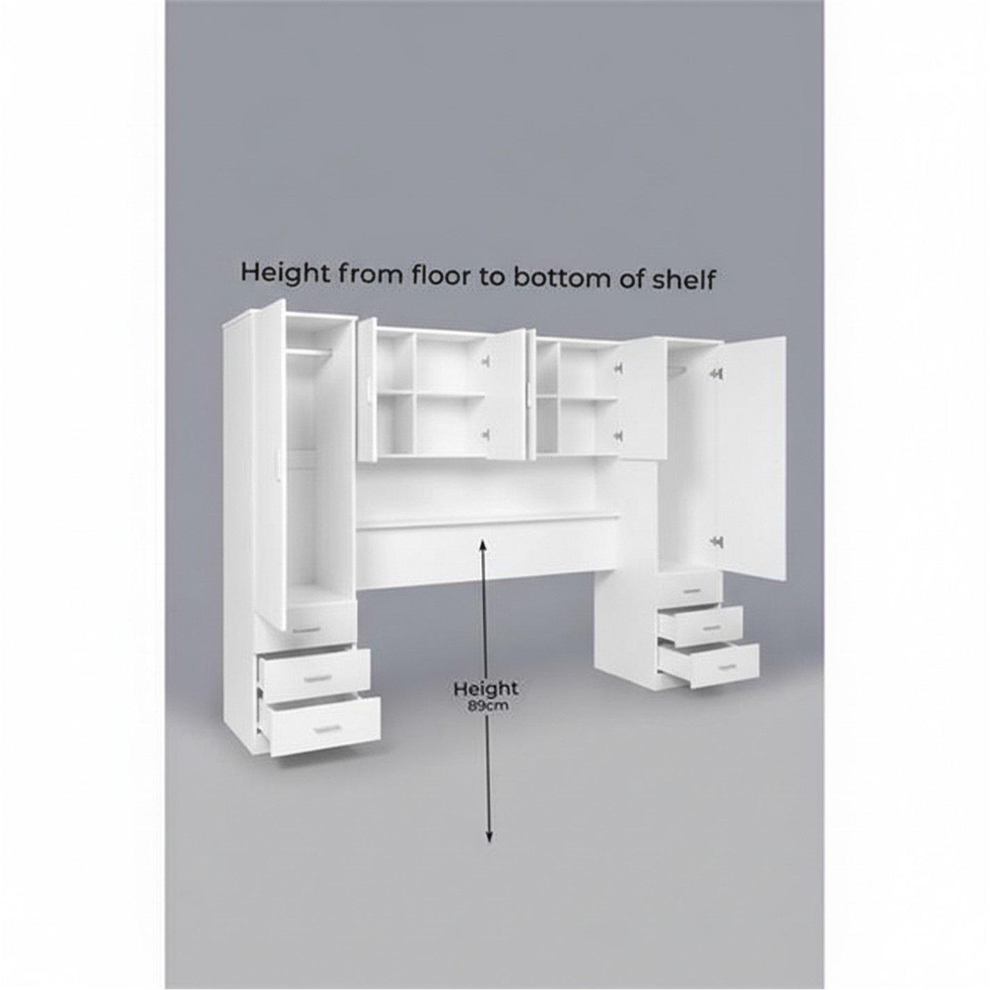 Bijela - Homelife - JW Carlton Overbed Storage - 9