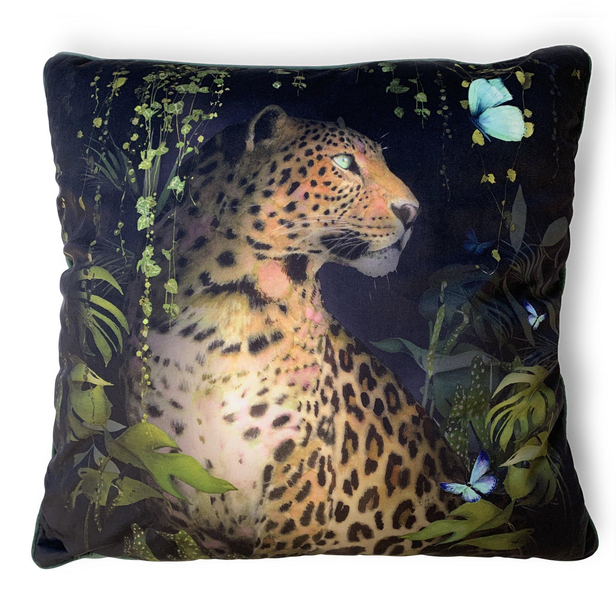 The Art Group  Summer Thornton Cushion - Leopard