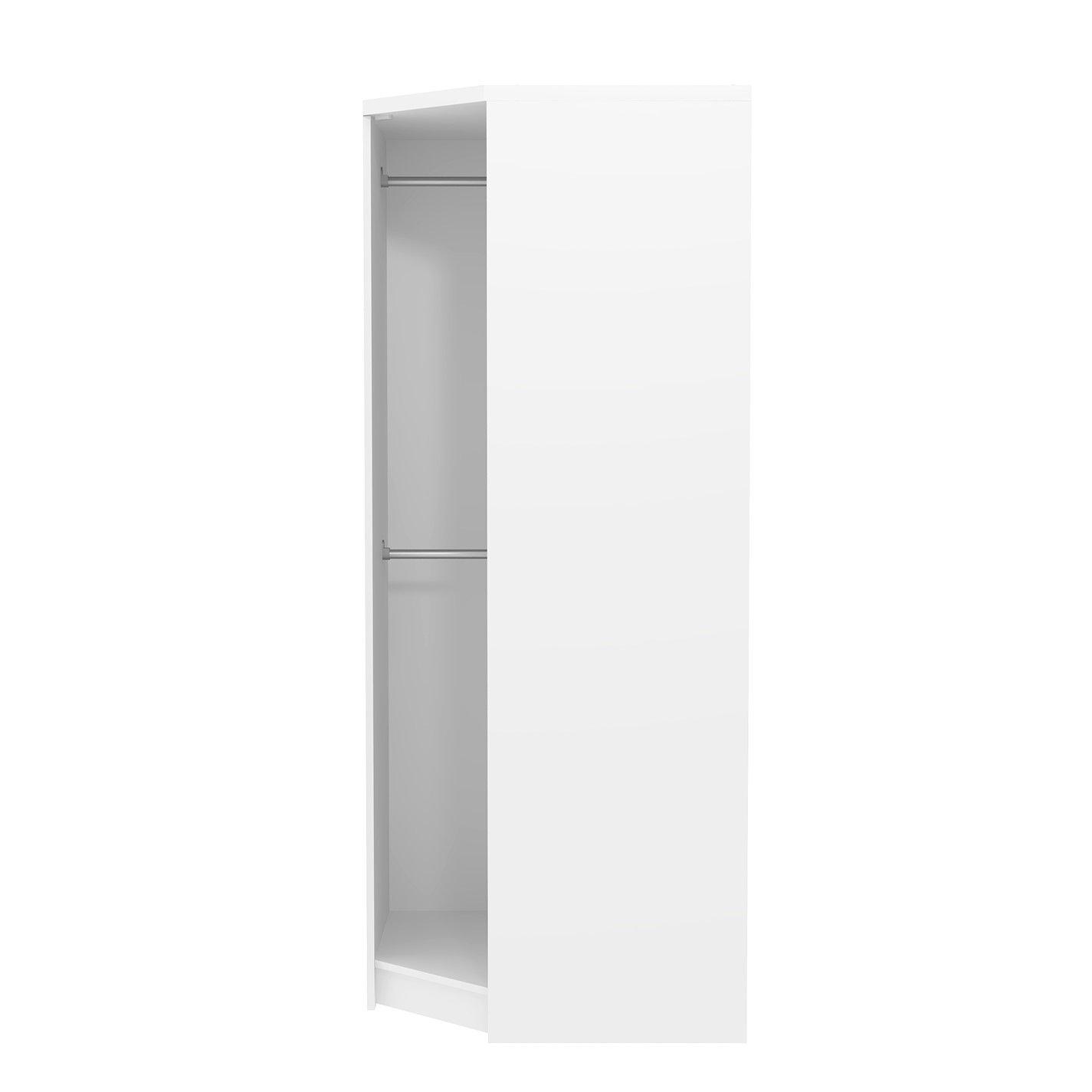White - Jack Wills - Corner Wardrobe with Mirror - 8