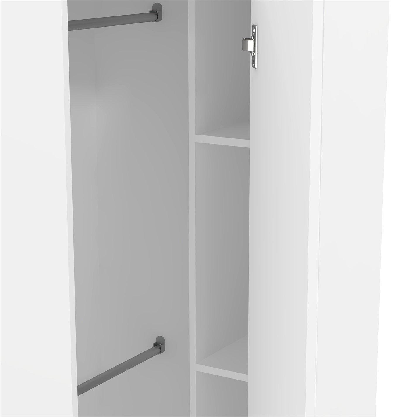 White - Jack Wills - Corner Wardrobe with Mirror - 9