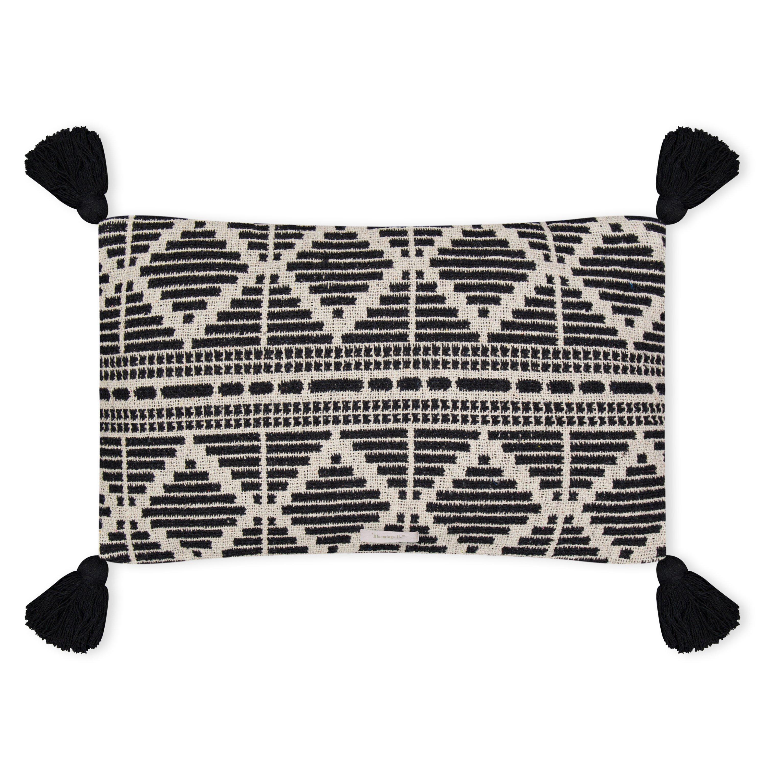 Black - Bloomingville - Gutte Cushion, Black, Recycled Cotton - 2