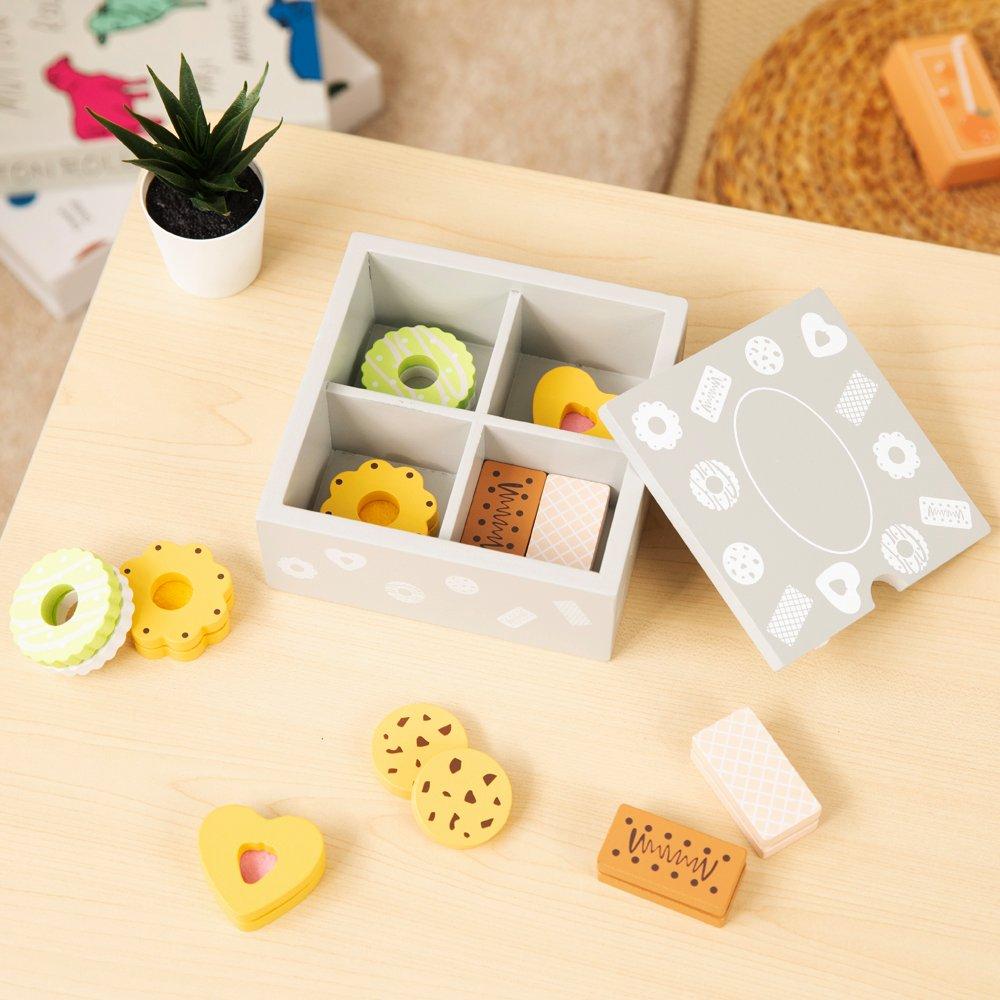 Tooky Toy  Kids Wooden Biscuit Box - 