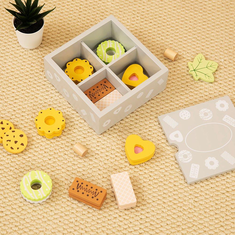 Multi - Tooky Toy - Wooden Biscuit Box - 3
