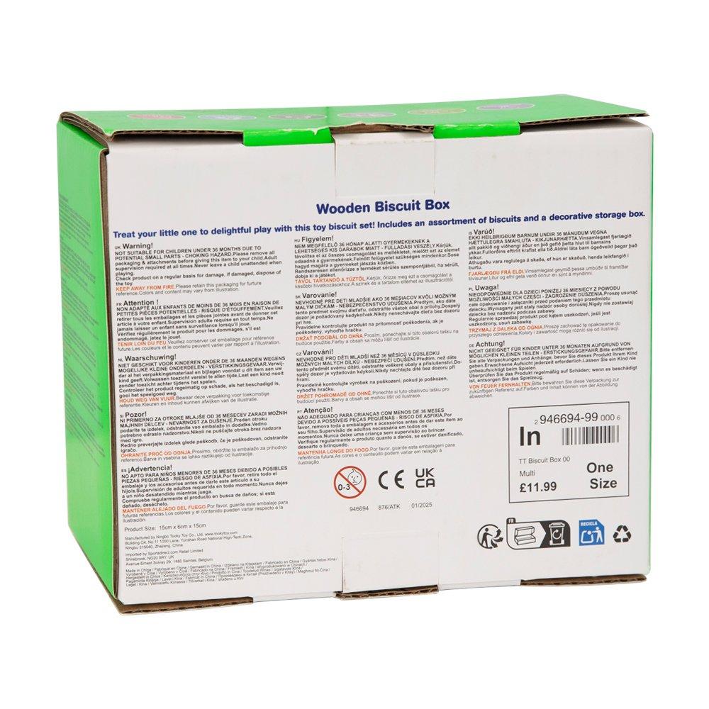 Multi - Tooky Toy - Wooden Biscuit Box - 6