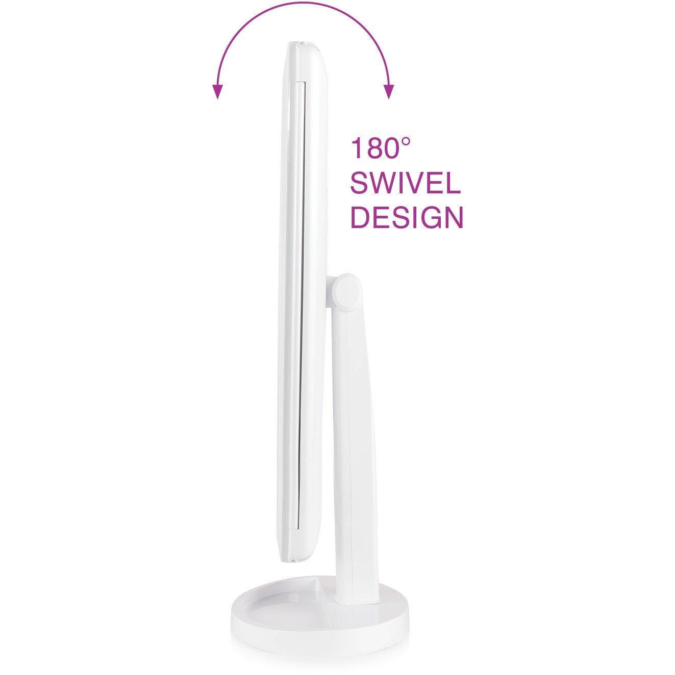 White - Rio - Full Size LED Makeup Mirror 1x 3x 5x & 10x Mag - 5