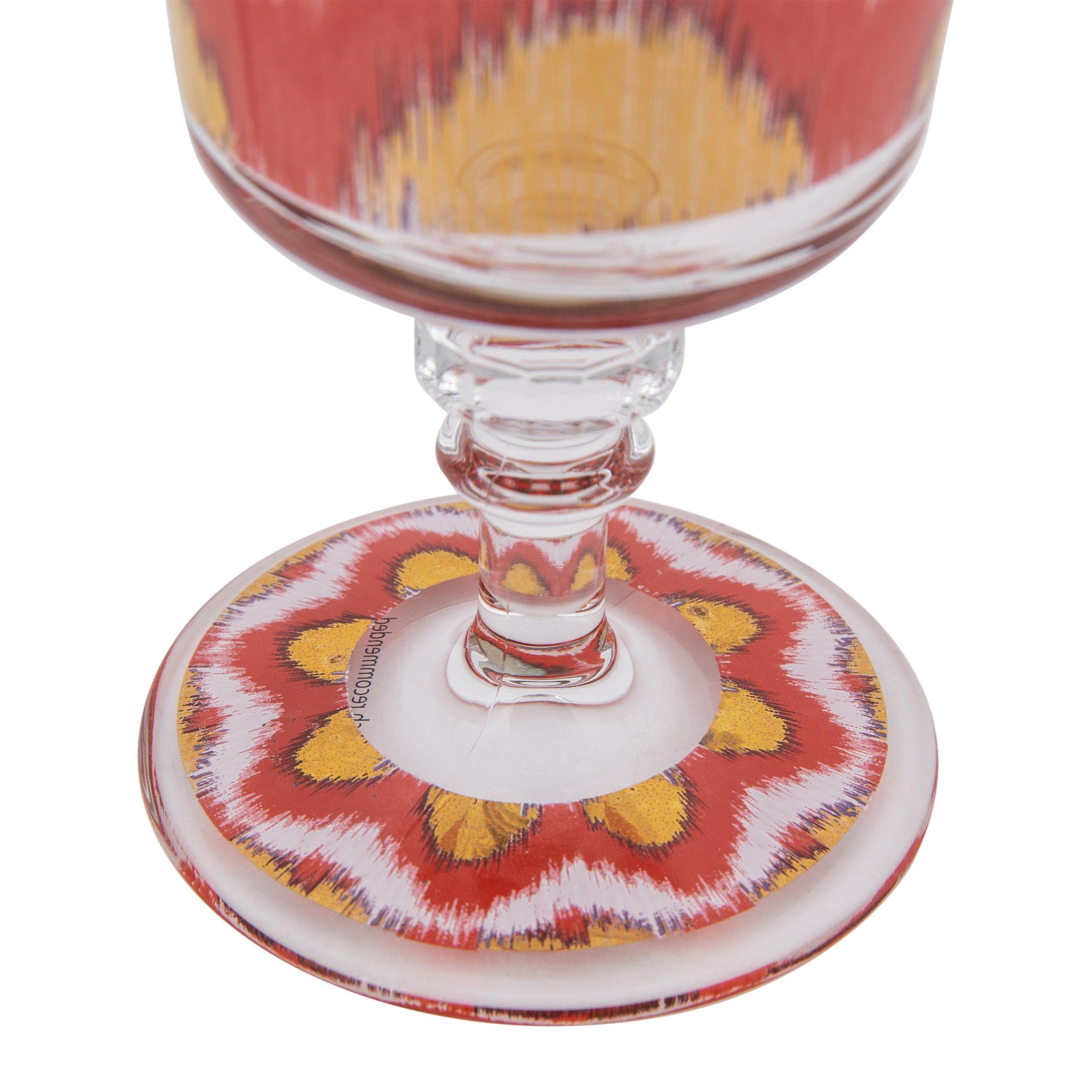 Red - Les Ottomans - LesOttomans Ikat Wine Goblet - 2