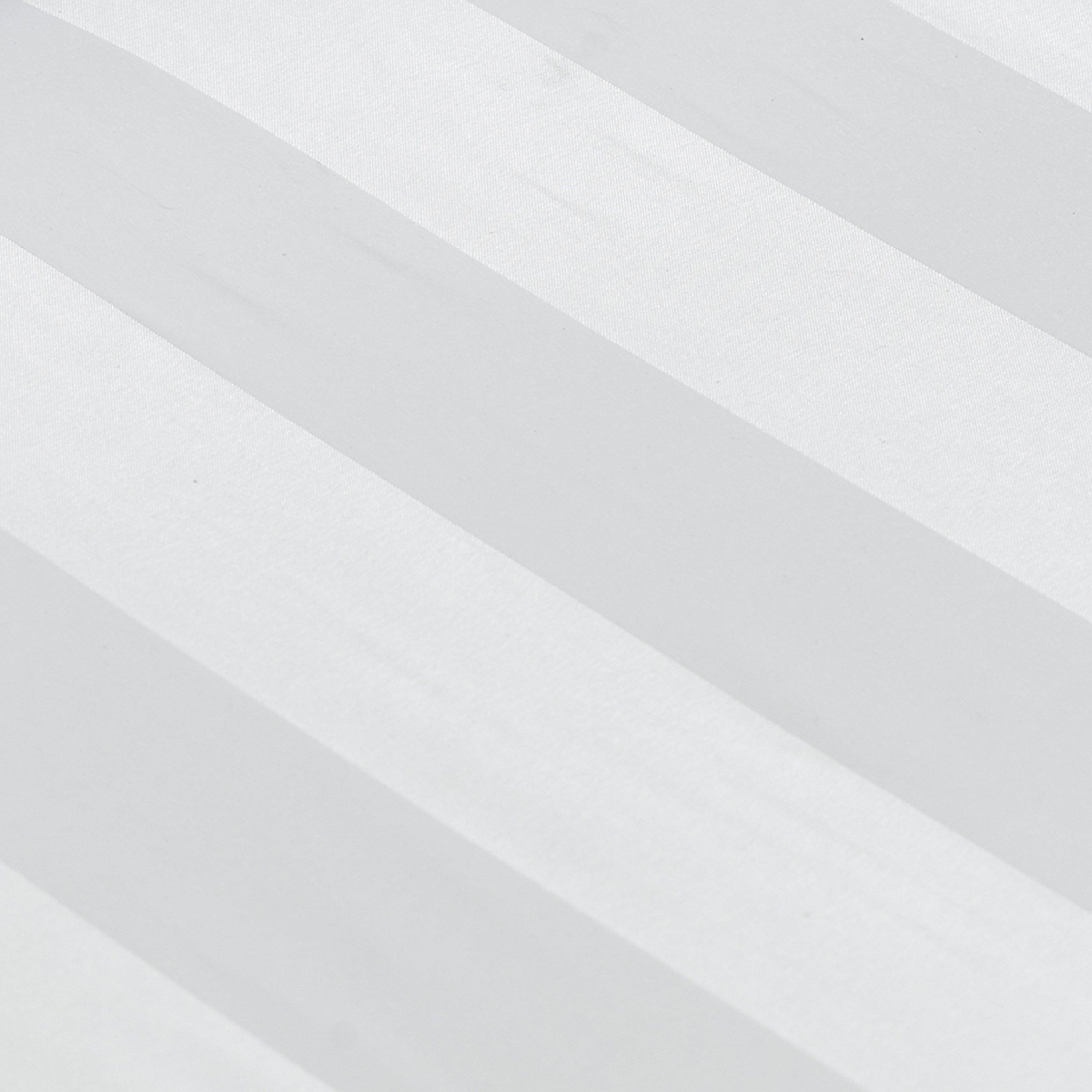 Bijela - Catherine Lansfield - Soft Satin Stripe Flat and Fitted Sheets - 2