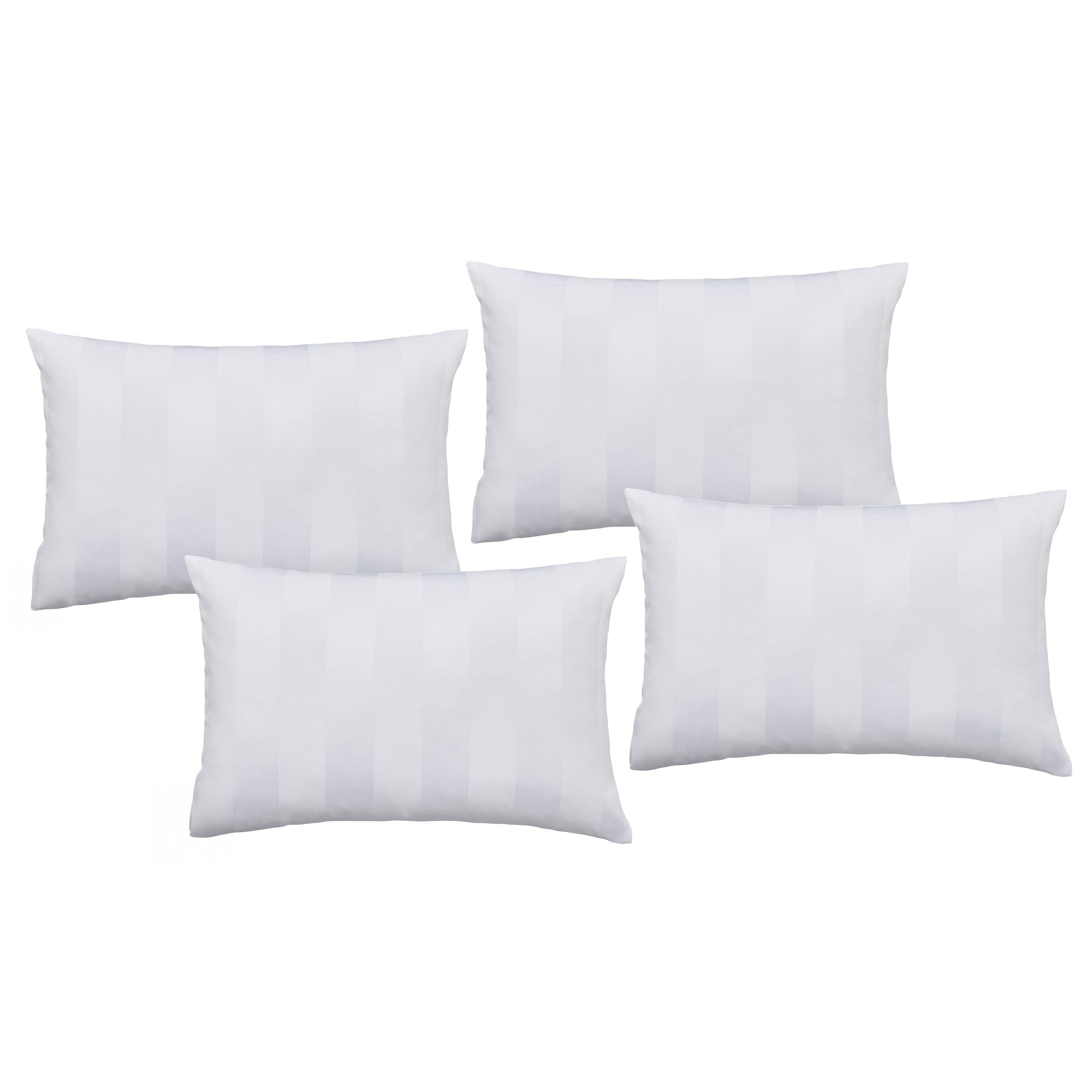 White - Catherine Lansfield - Soft Satin Stripe Pillowcases - 3
