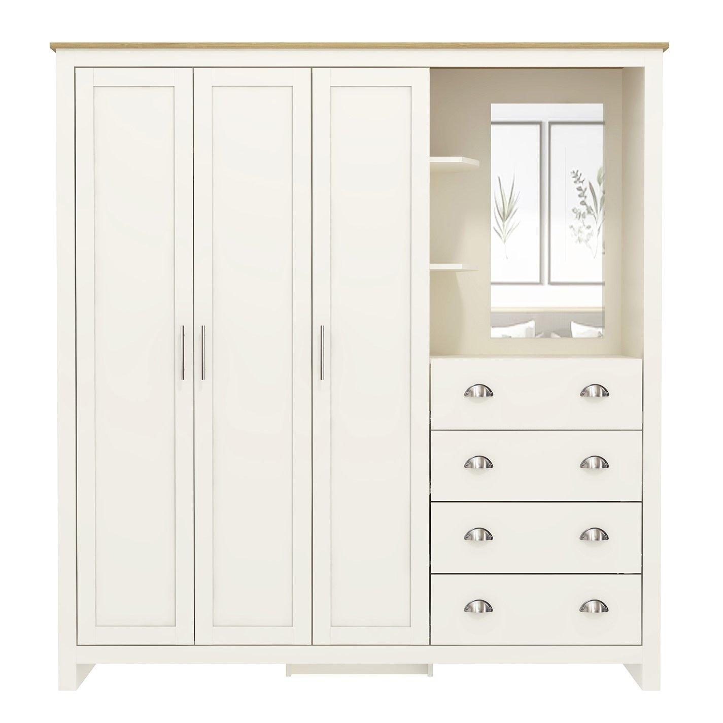 Roomwit - Jack Wills - Lancaster 4 Drawer Wardrobe Combi Unit - 2