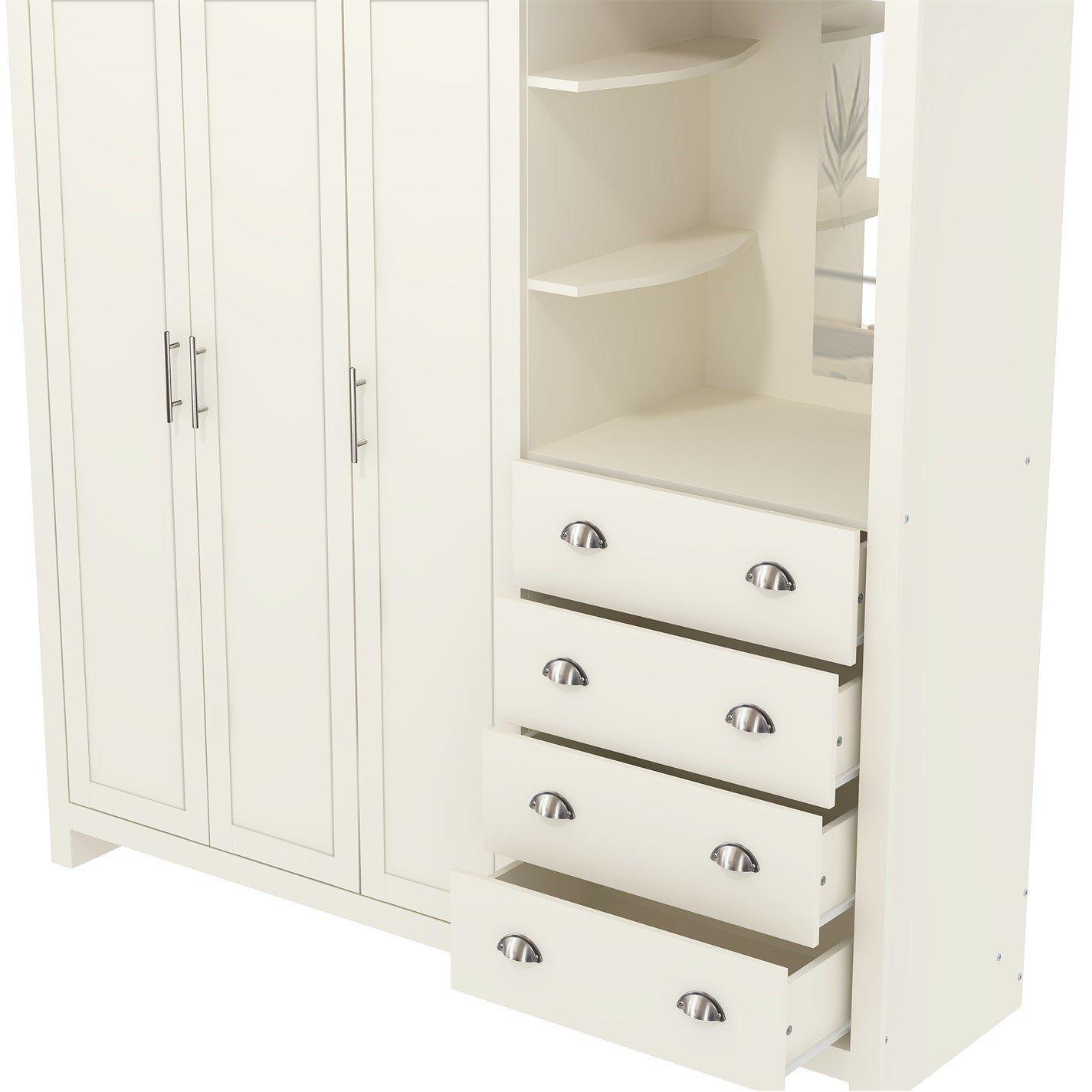 Roomwit - Jack Wills - Lancaster 4 Drawer Wardrobe Combi Unit - 5