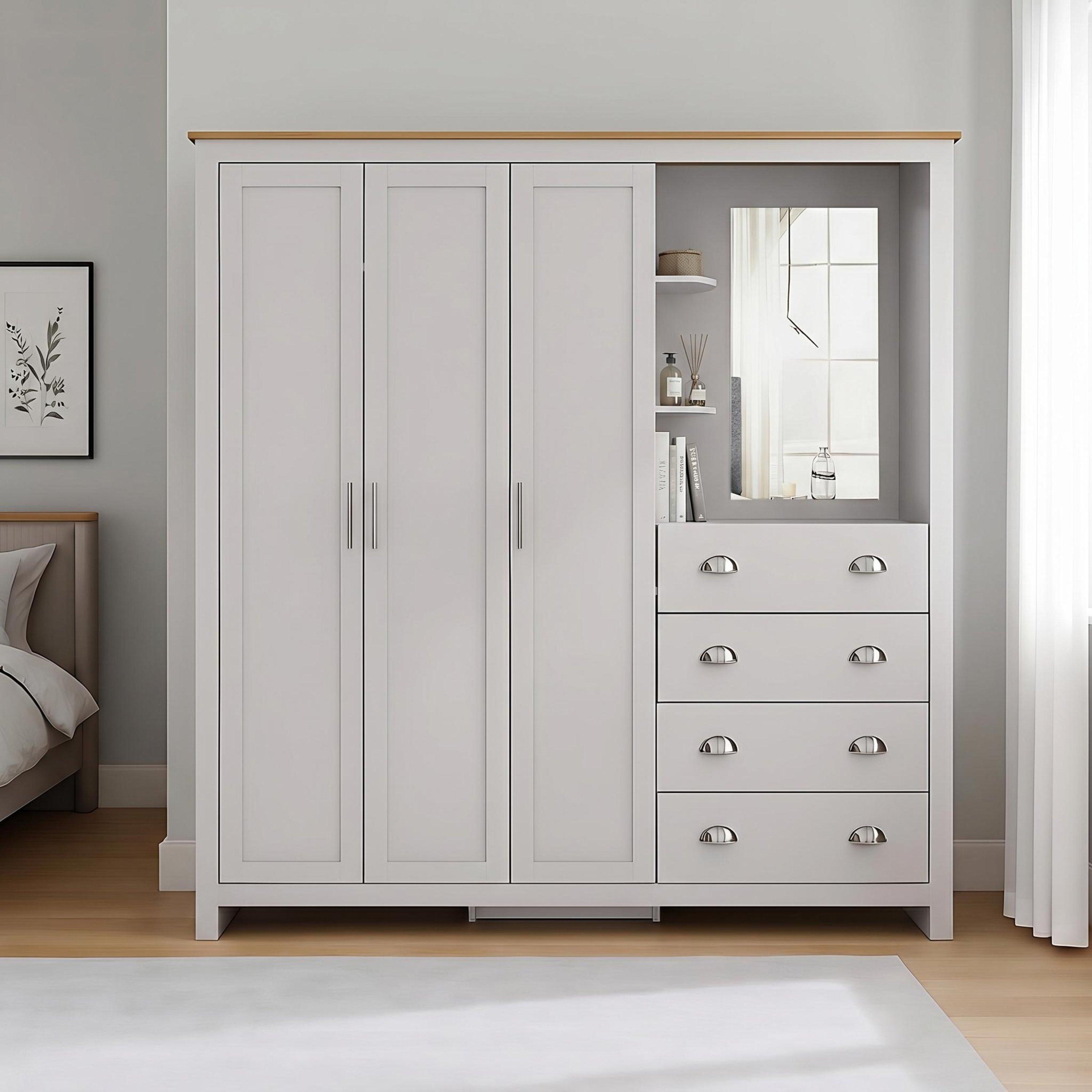Jack Wills Lancaster 4 Drawer Wardrobe Combi Unit | Jack Wills UK