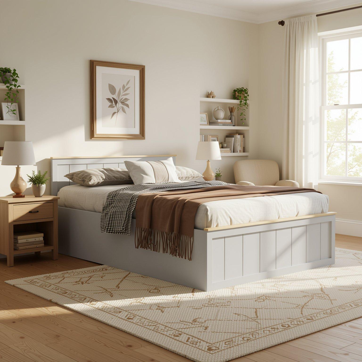 Grey - Jack Wills - Lancaster Double Ottoman Bed - 1