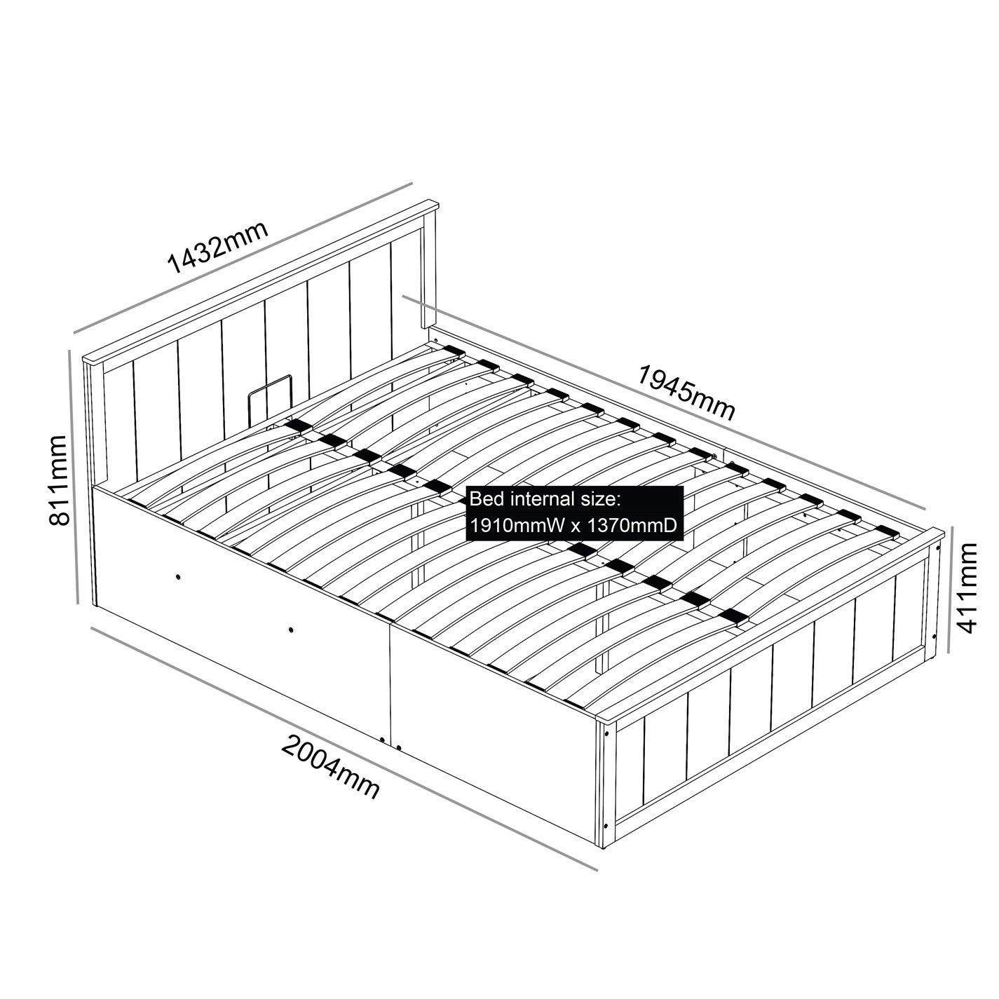 Grau - Jack Wills - Lancaster Double Ottoman Bed - 3
